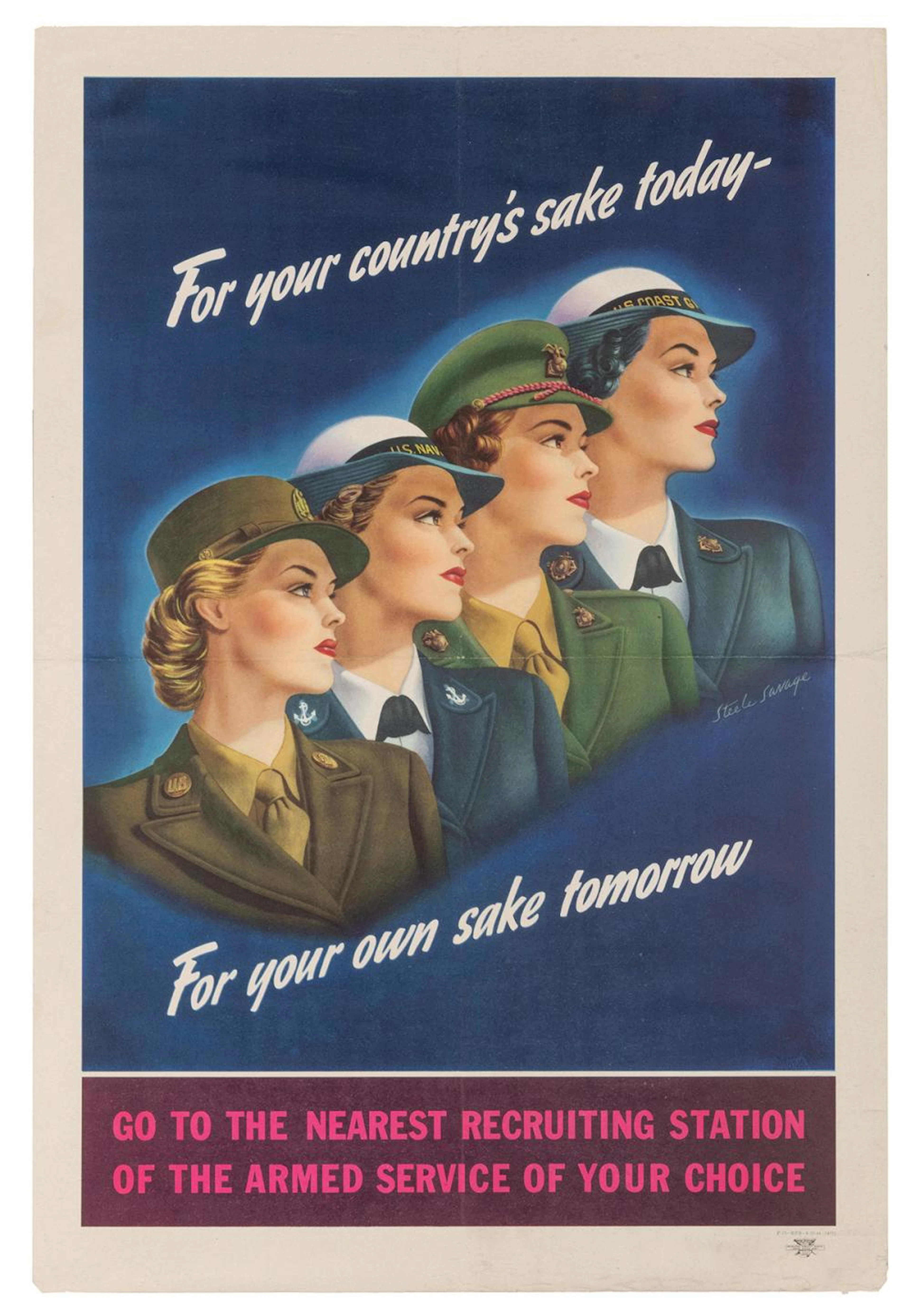 SAVAGE, Steele (1898-1970). For your country?s sake today /...