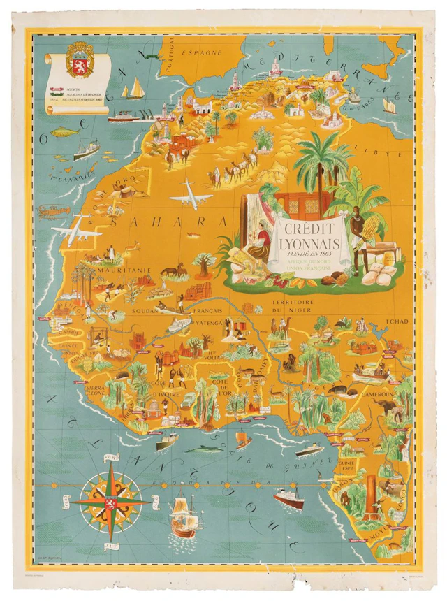 BOUCHER, Lucien. Afrique du Nord / Credit Lyonnais. Perceva...