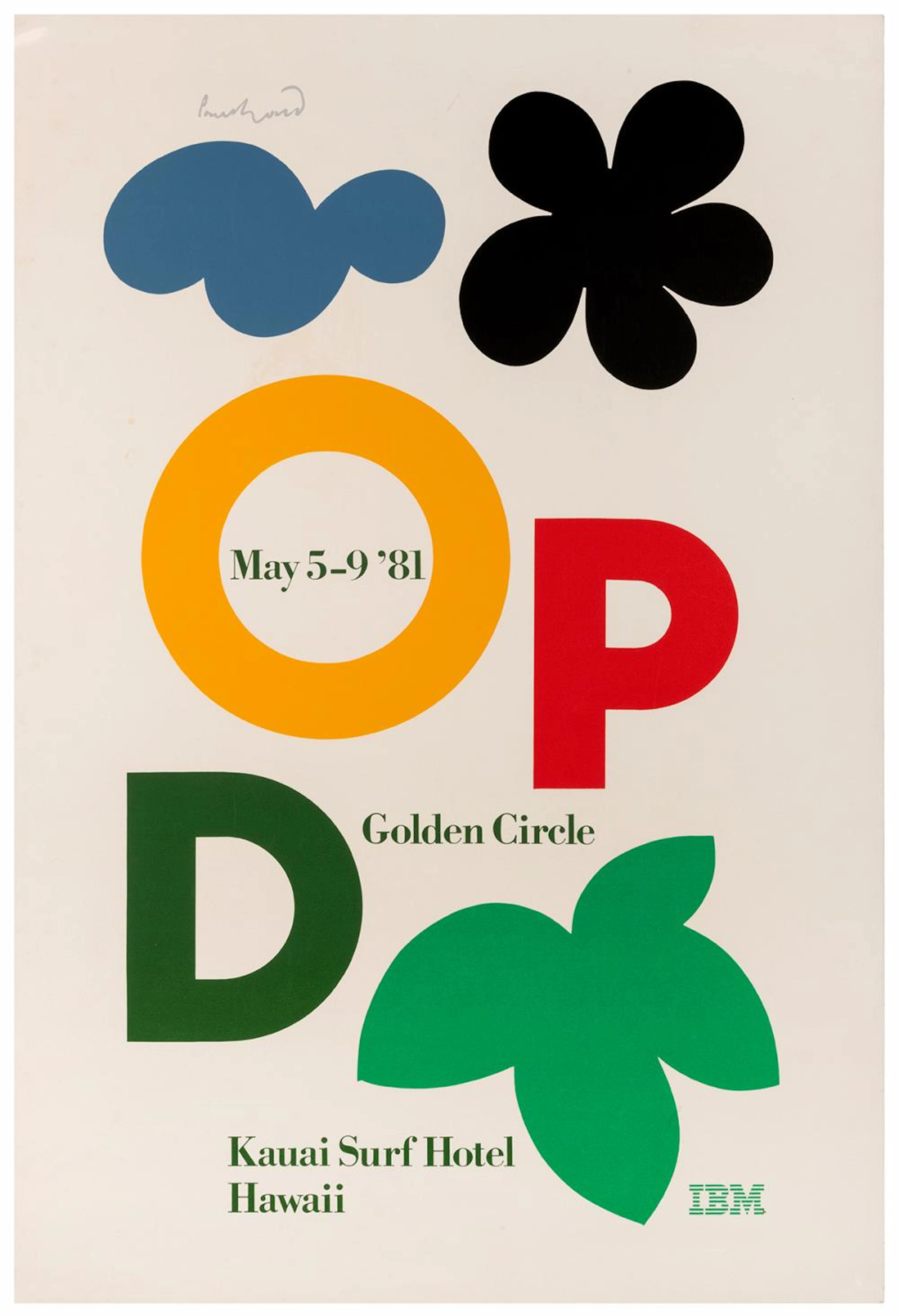RAND, Paul (1914 ? 1996). IBM / ODP. 1981. Poster for IBM?s...