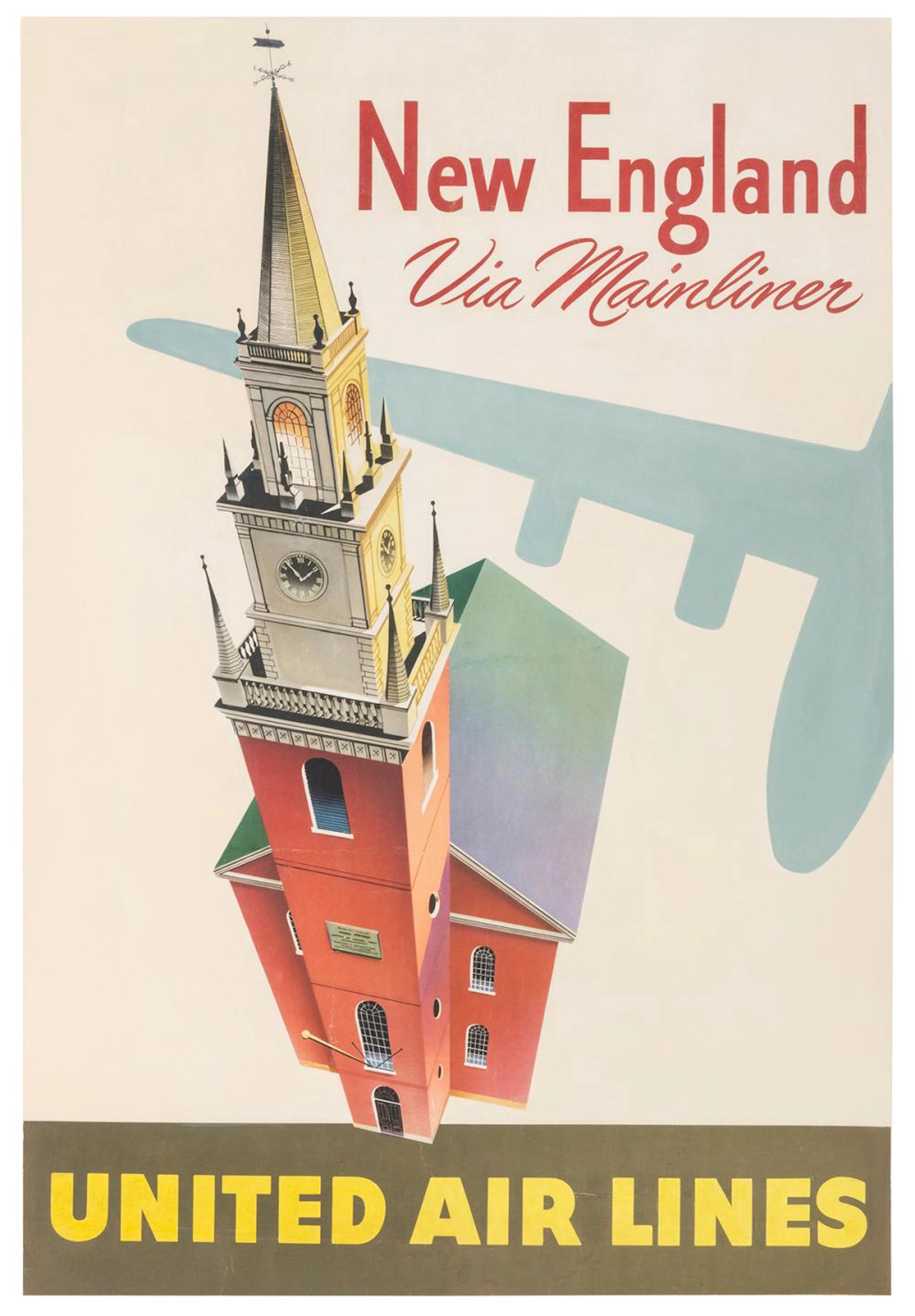 LAWSON, William. New England via Mainliner / United Air Lin...