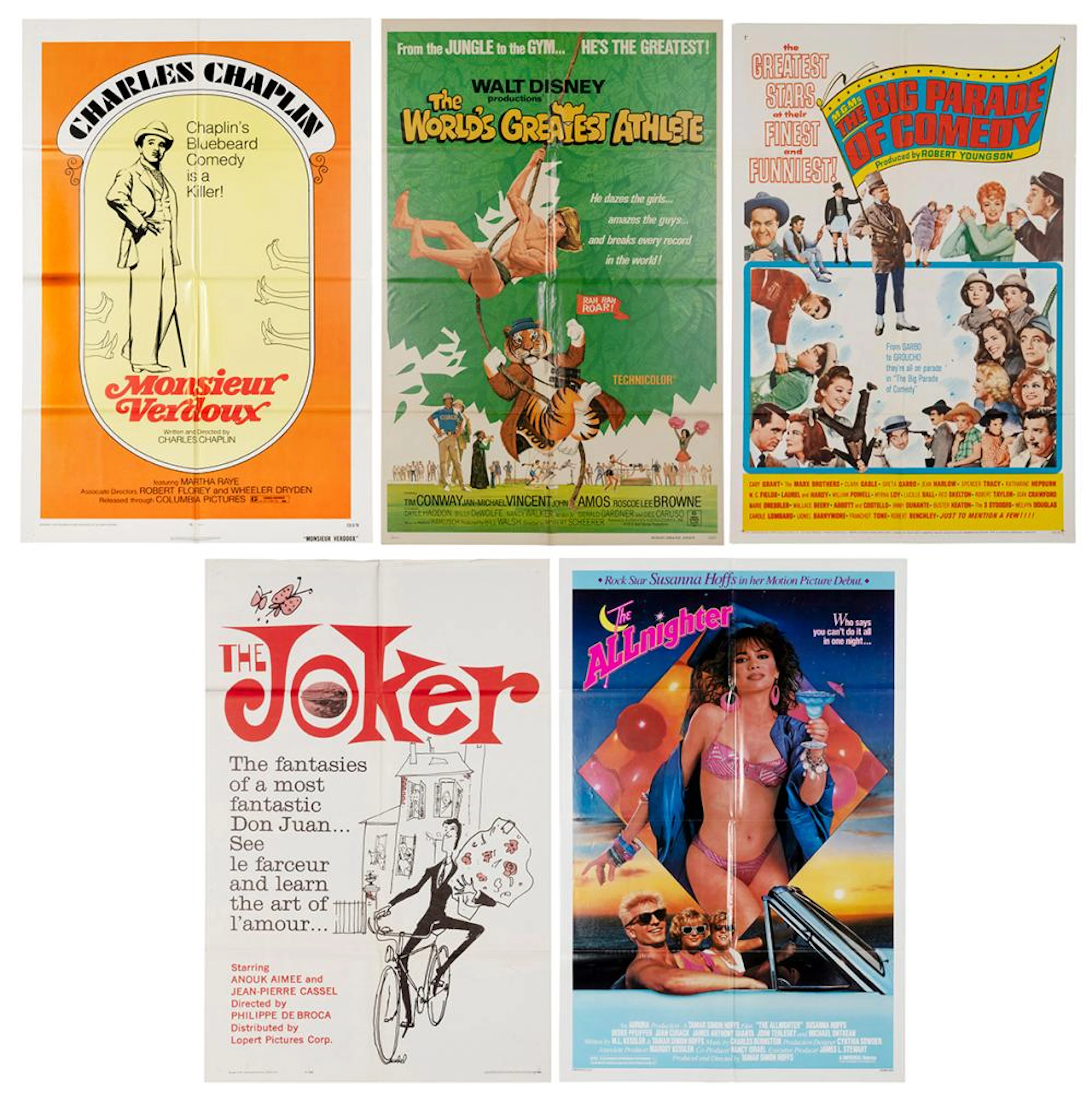Thirteen Comedy Movie Posters. Including The Oddball (1984)...