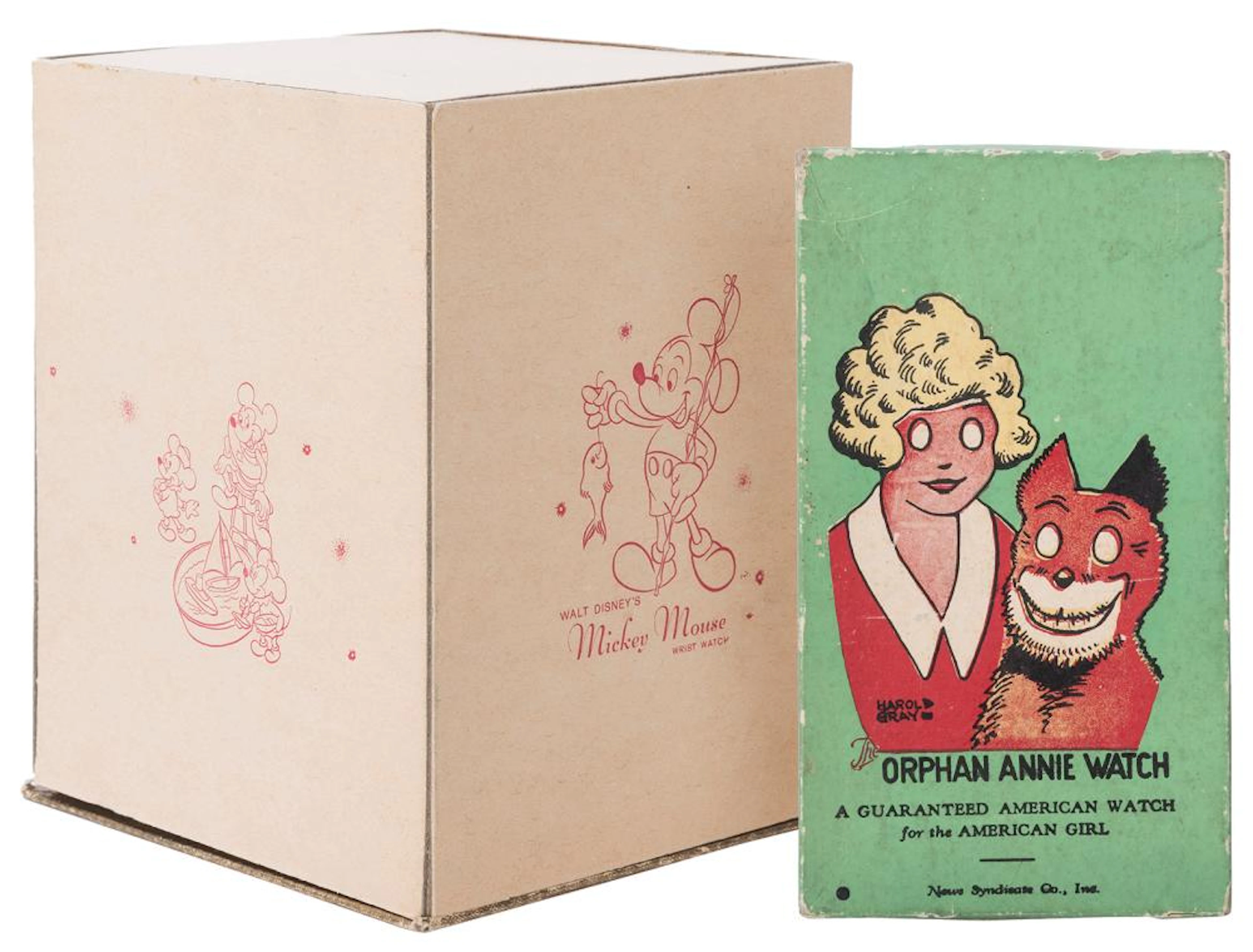 [WALT DISNEY STUDIOS and NEWS SYNDICATE CO.]. Group of 2-ch...