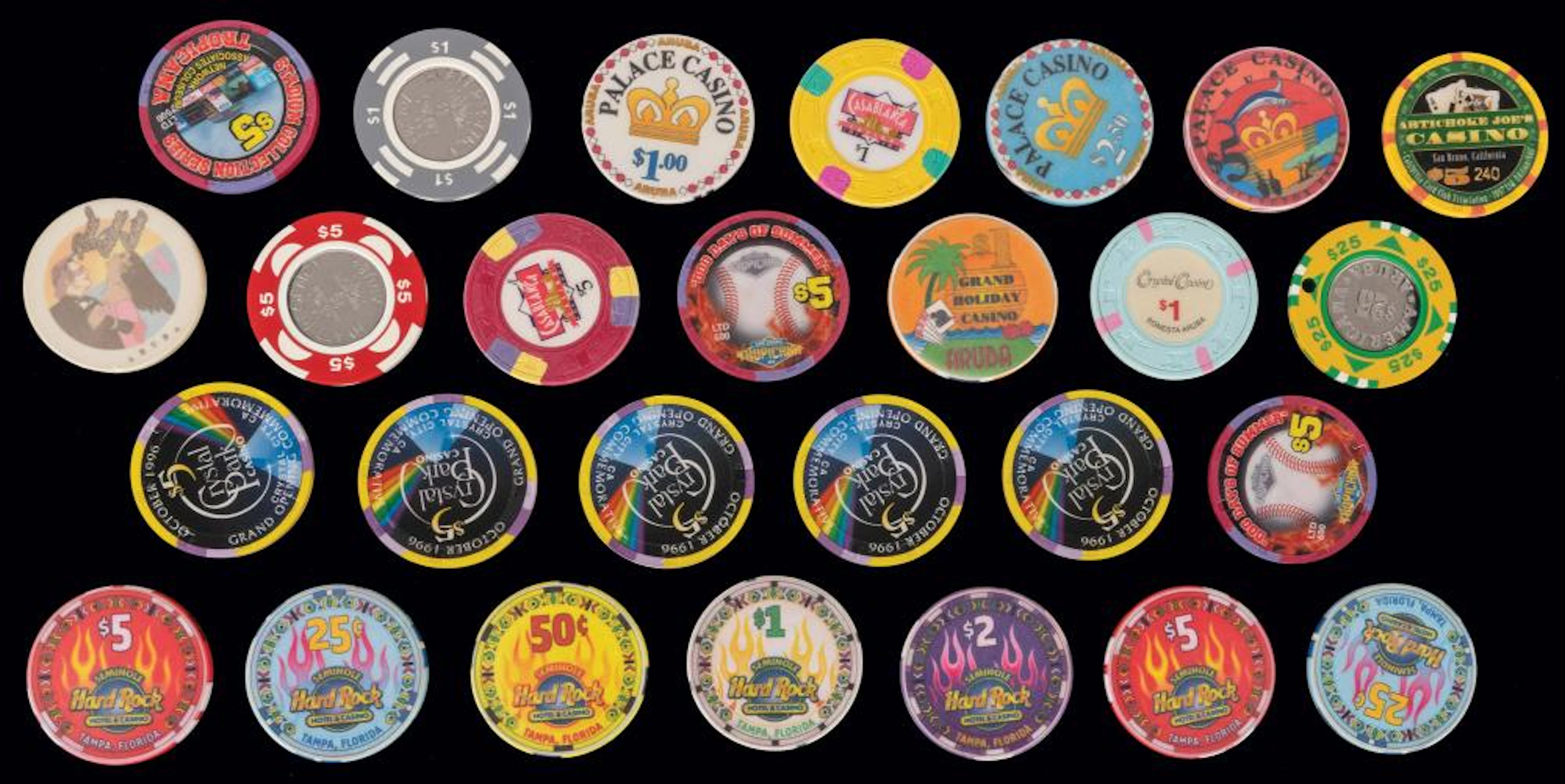 Lot of Assorted Casino Chips, many Limited Edition. Approxi...