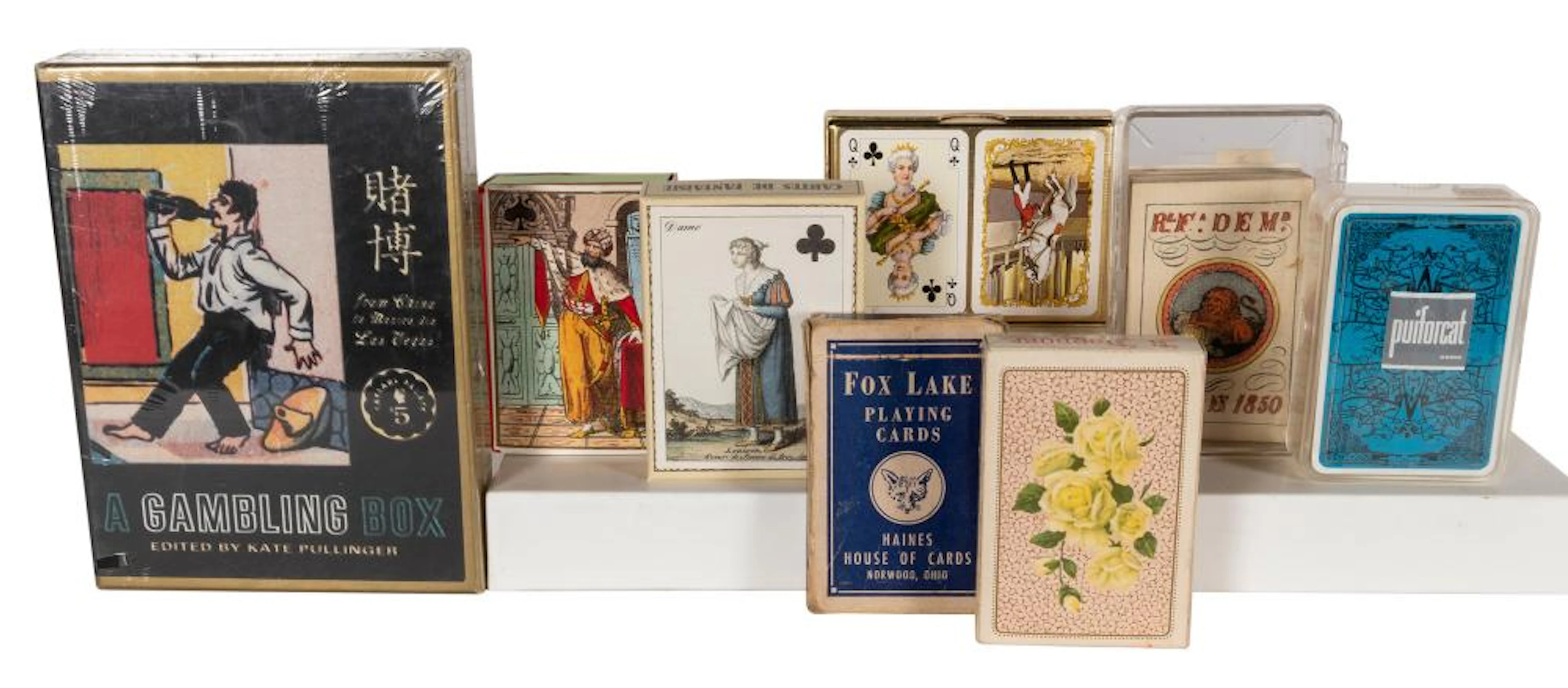 Group of Eight Card Decks and Gambling Sets. Includes Carte...
