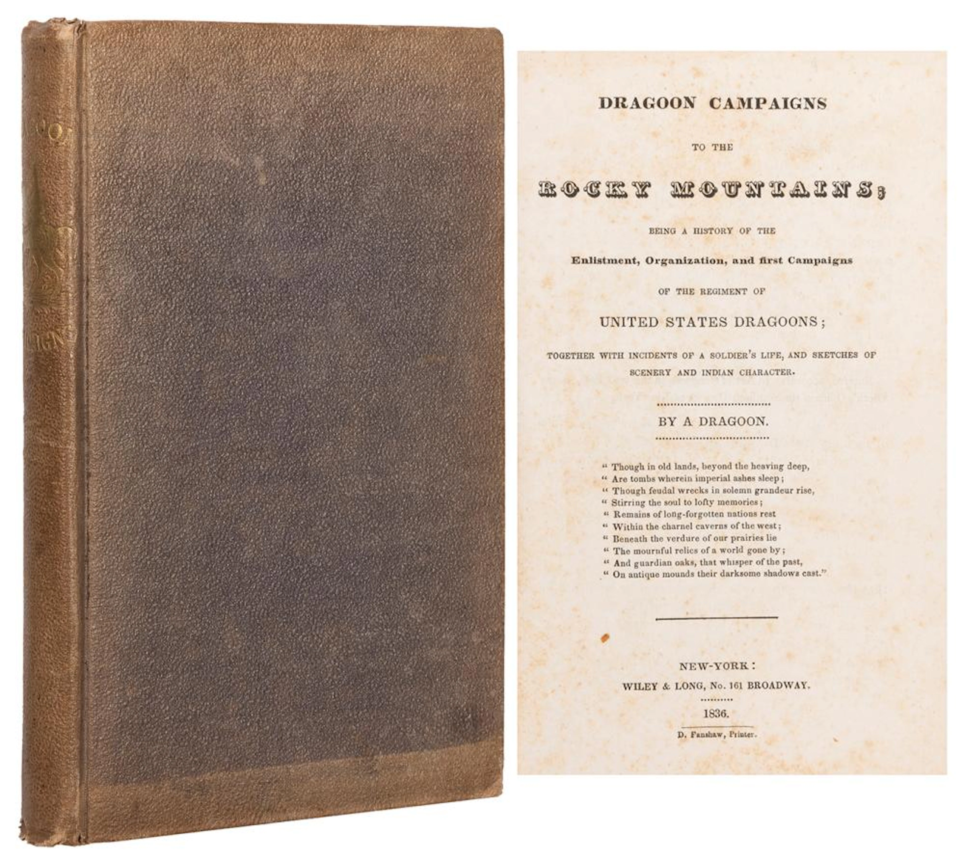 [HILDRETH, James]. Dragoon Campaigns to the Rocky Mountains...