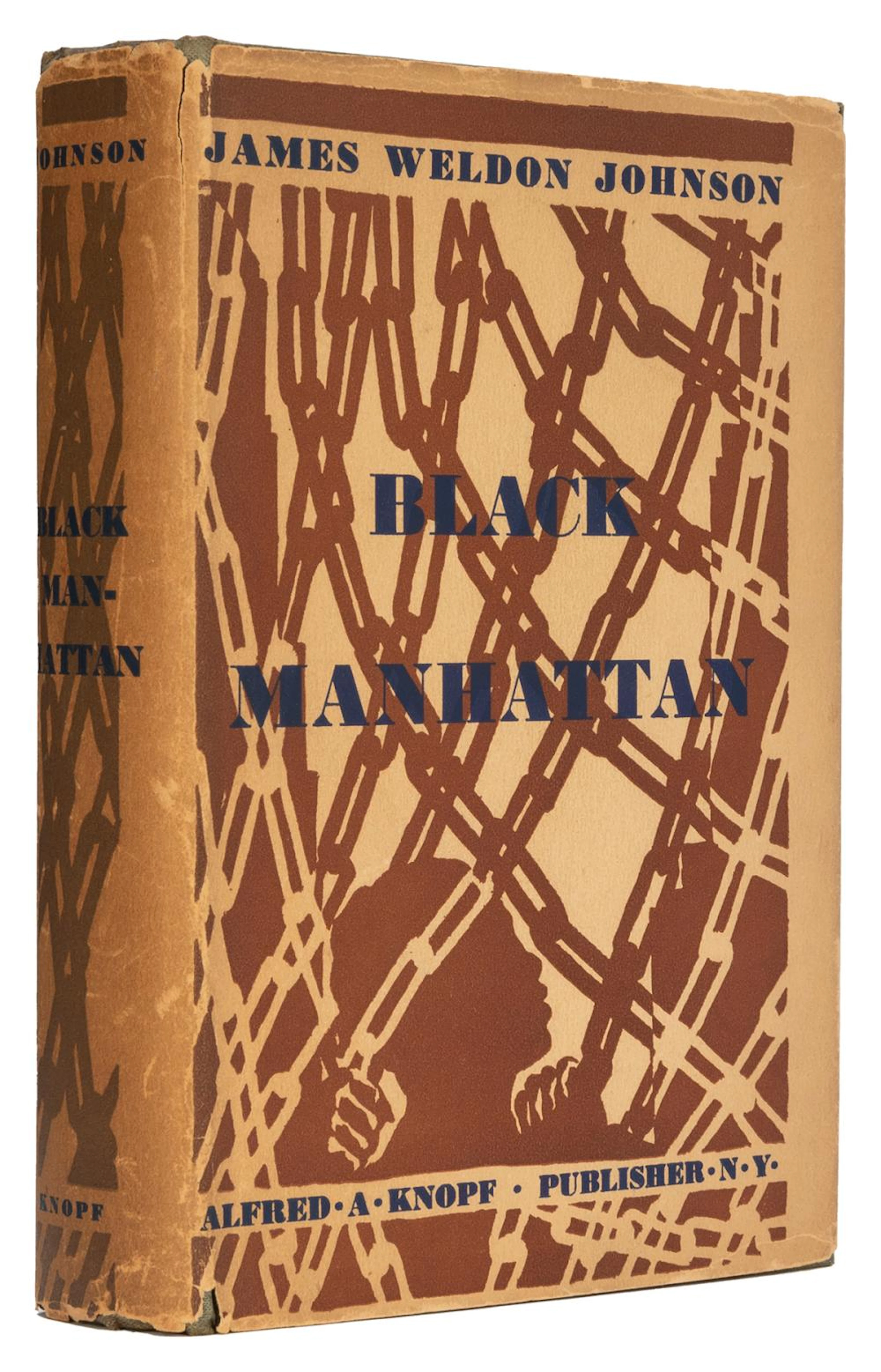 JOHNSON, James Weldon (1871-1938). Black Manhattan. New Yor...