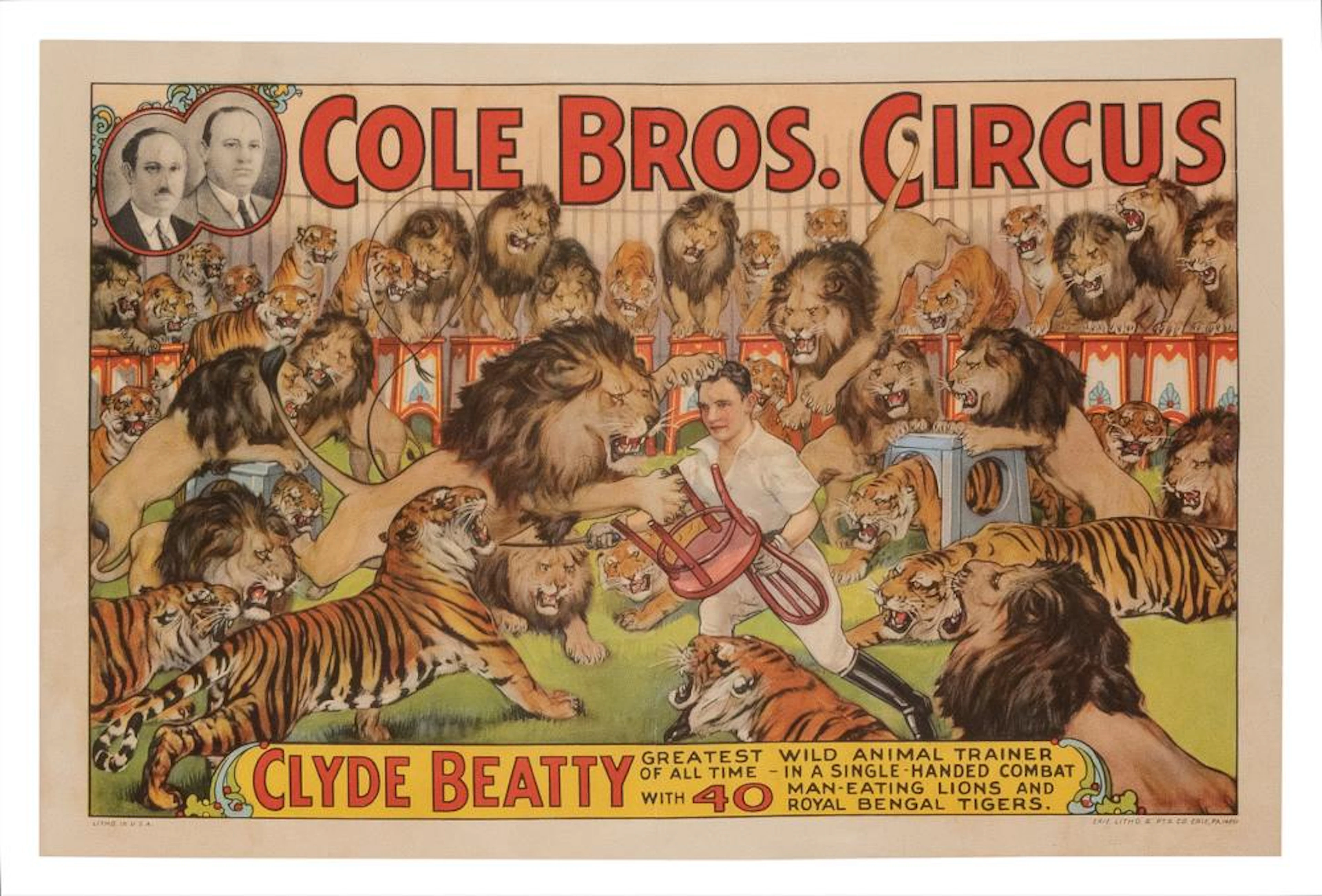Cole Bros. Circus / Clyde Beatty Greatest Wild Animal Train...