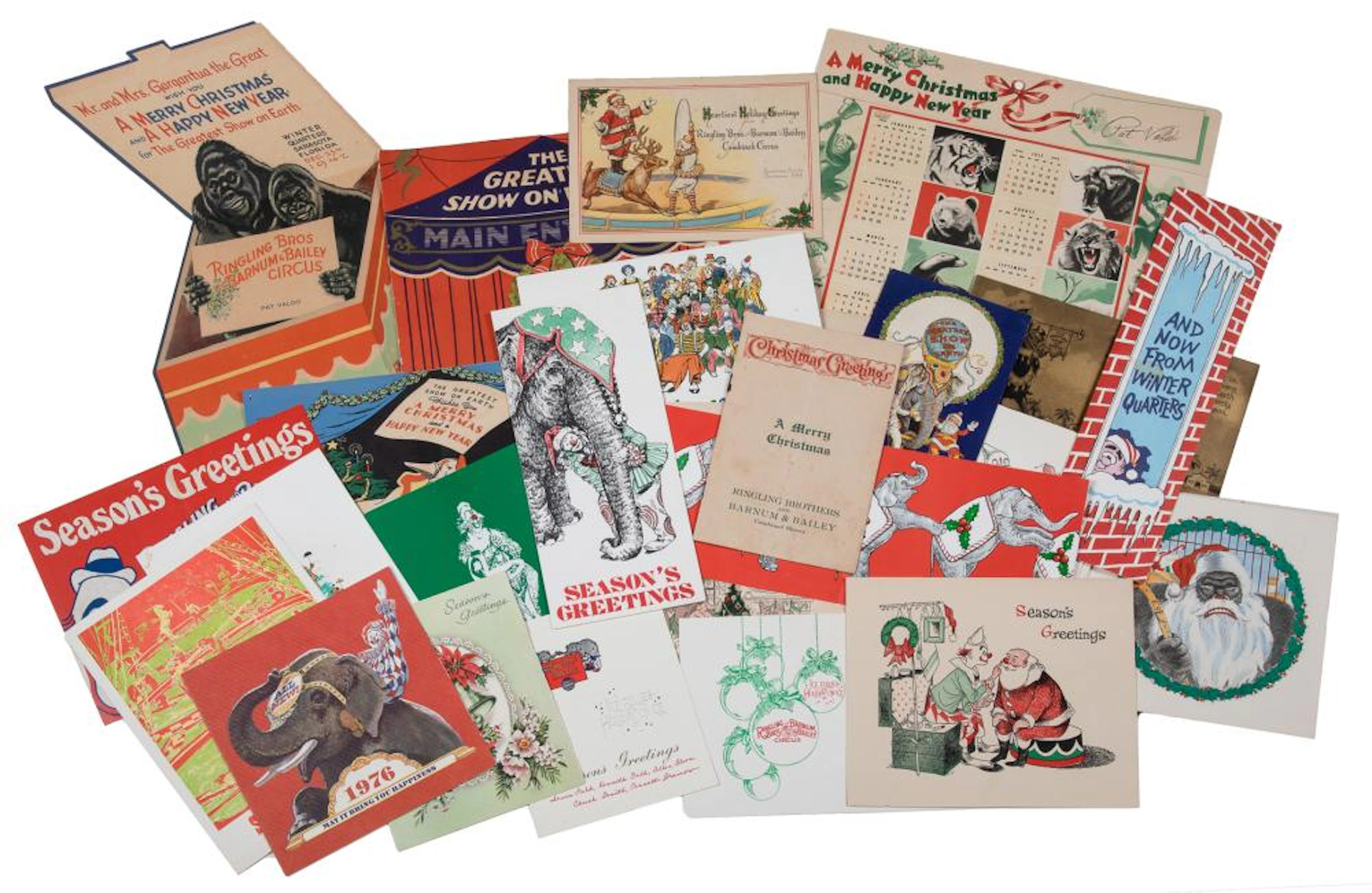Archive of Ringling Bros. and Barnum & Bailey Christmas car...