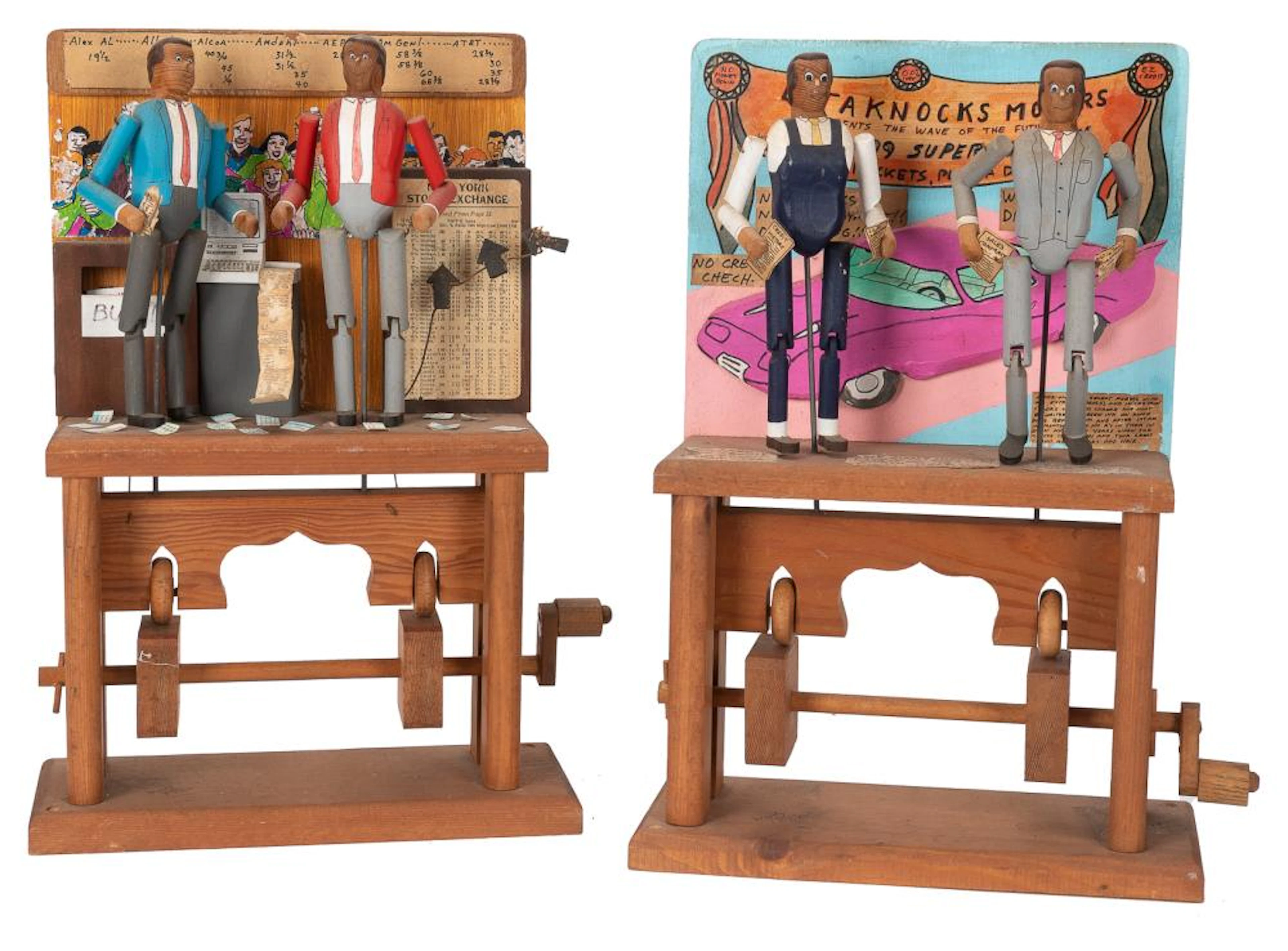 Two Woody Jones Automatons. Atlanta: Mechanical Amusements,...