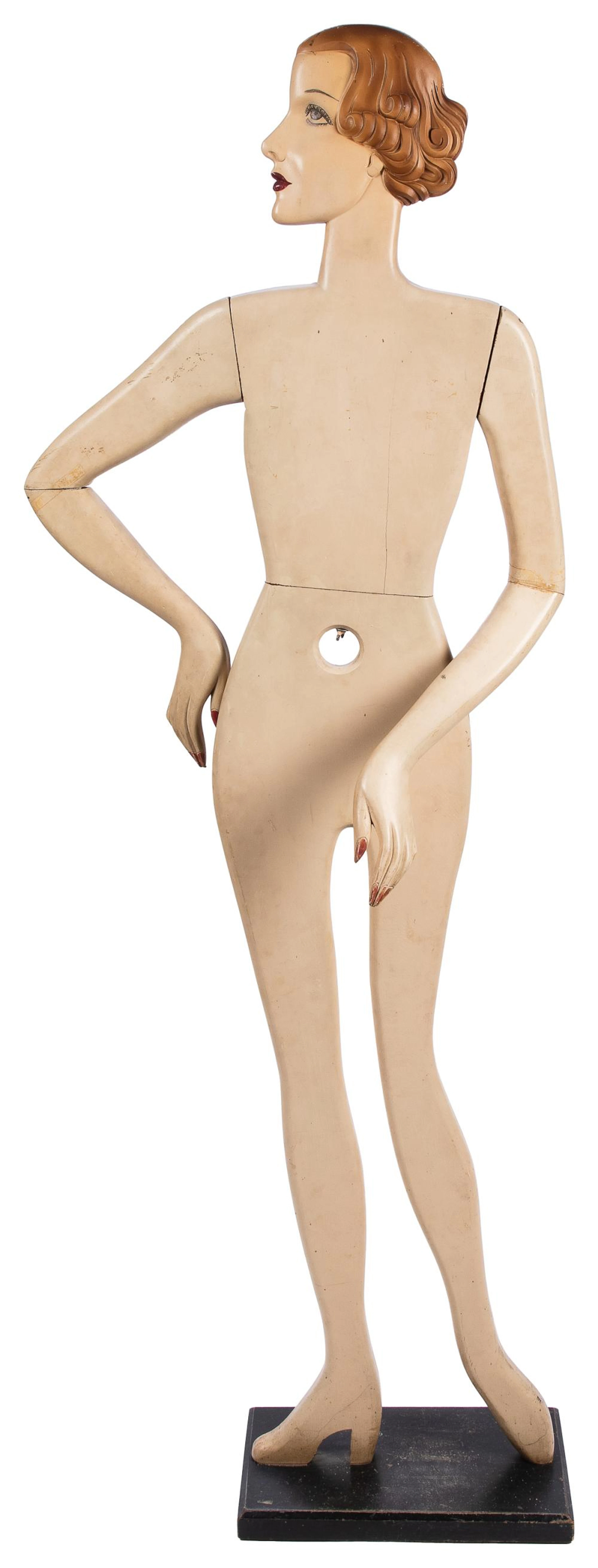 ?Woodikin? - Style Art Deco Mannequin. Circa 1920s-1930s. H...
