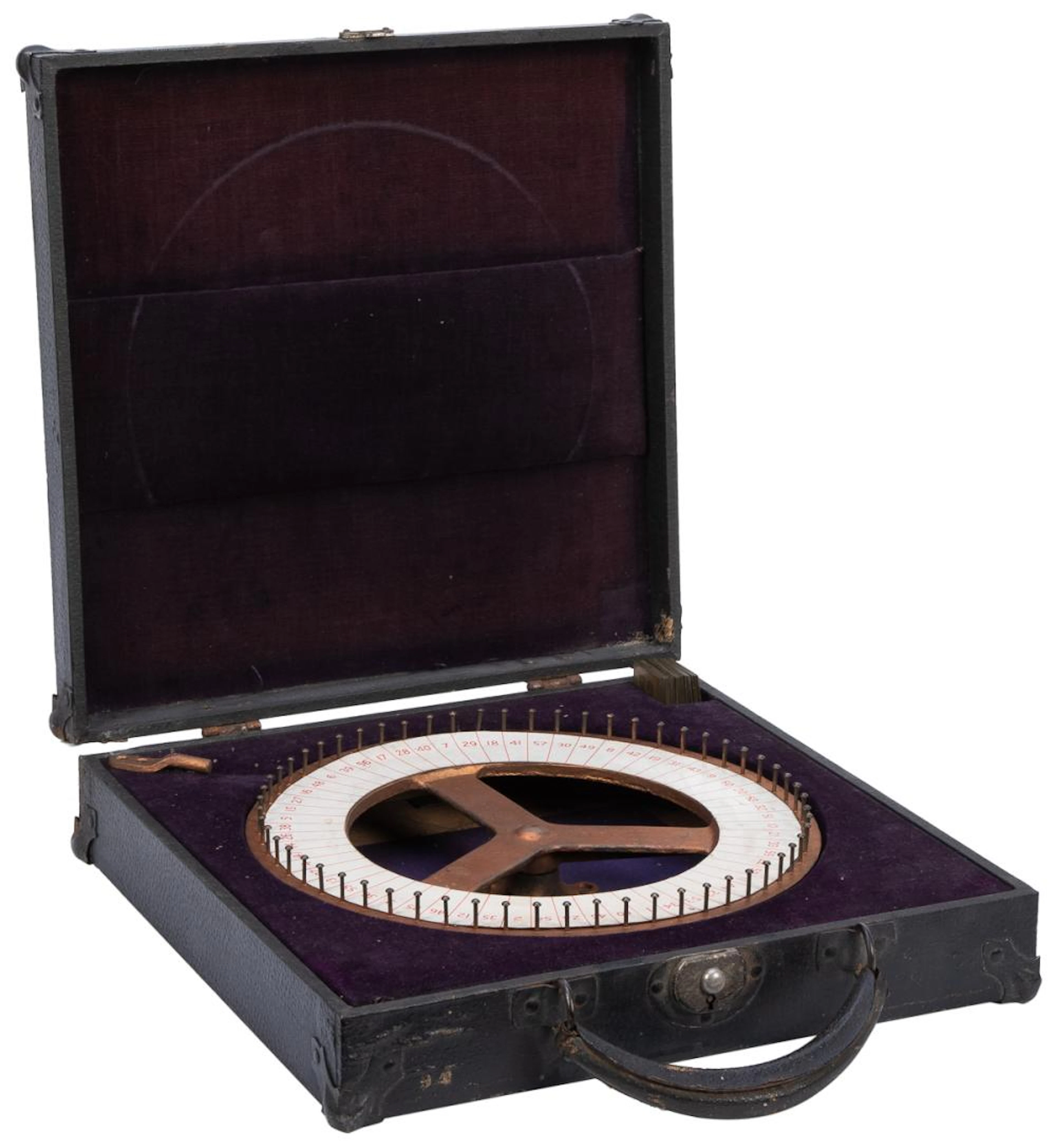 Traveling Vintage Roulette Wheel. Circa 1930s-1950s. Black ...