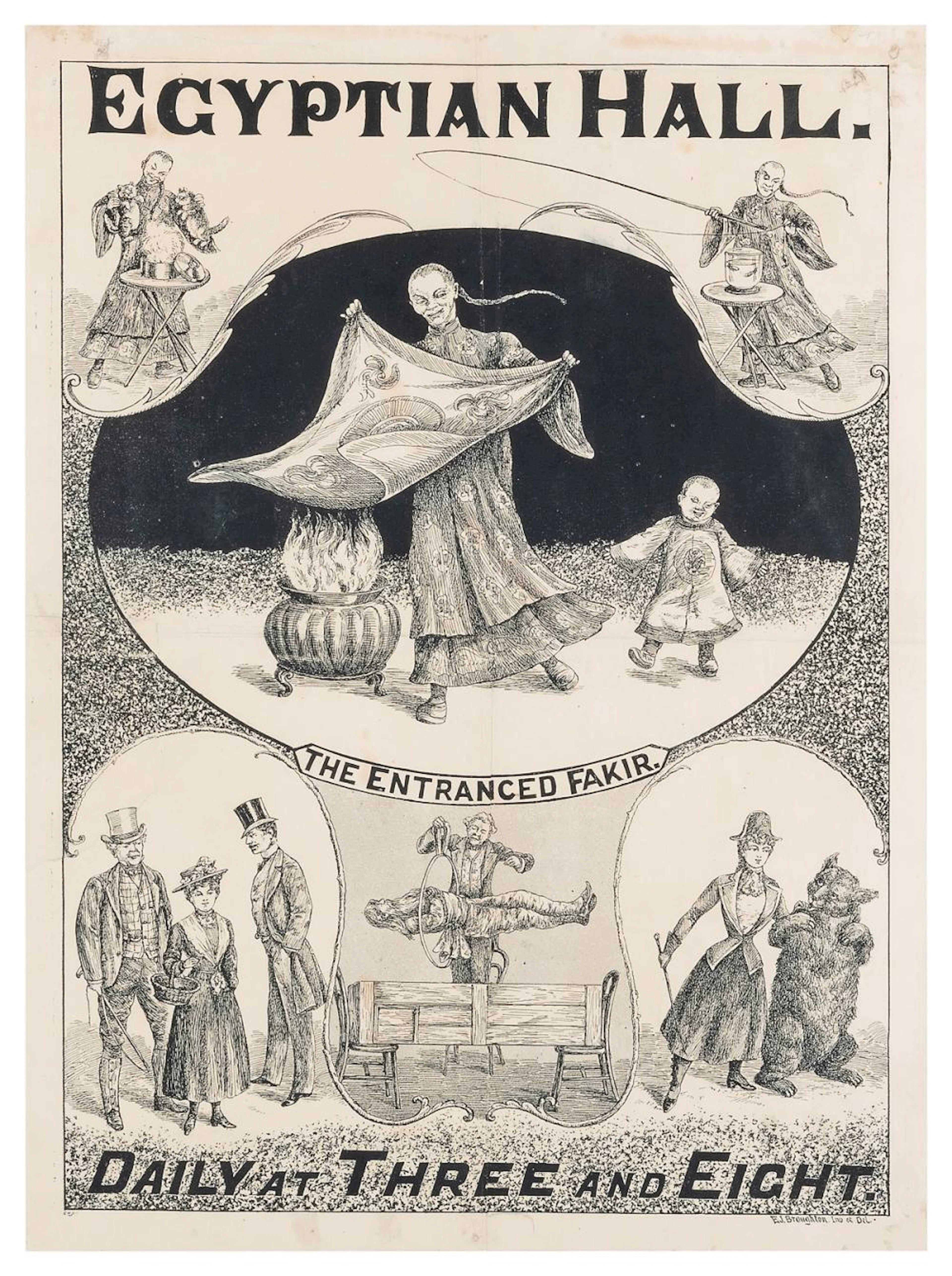 [MASKELYNE & COOKE] Egyptian Hall. The Entranced Fakir. Dai...