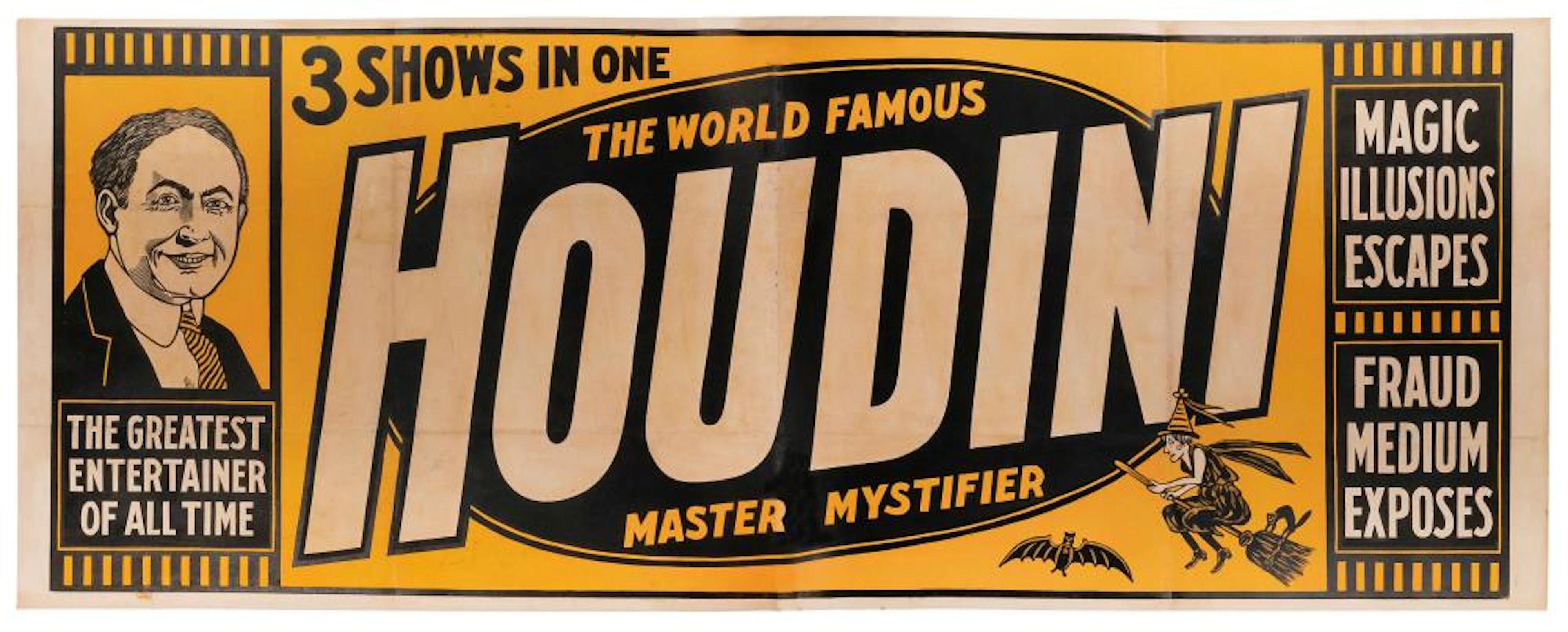 HOUDINI, Harry (Erik Weisz, 1874 ? 1926). 3 Shows in One. T...