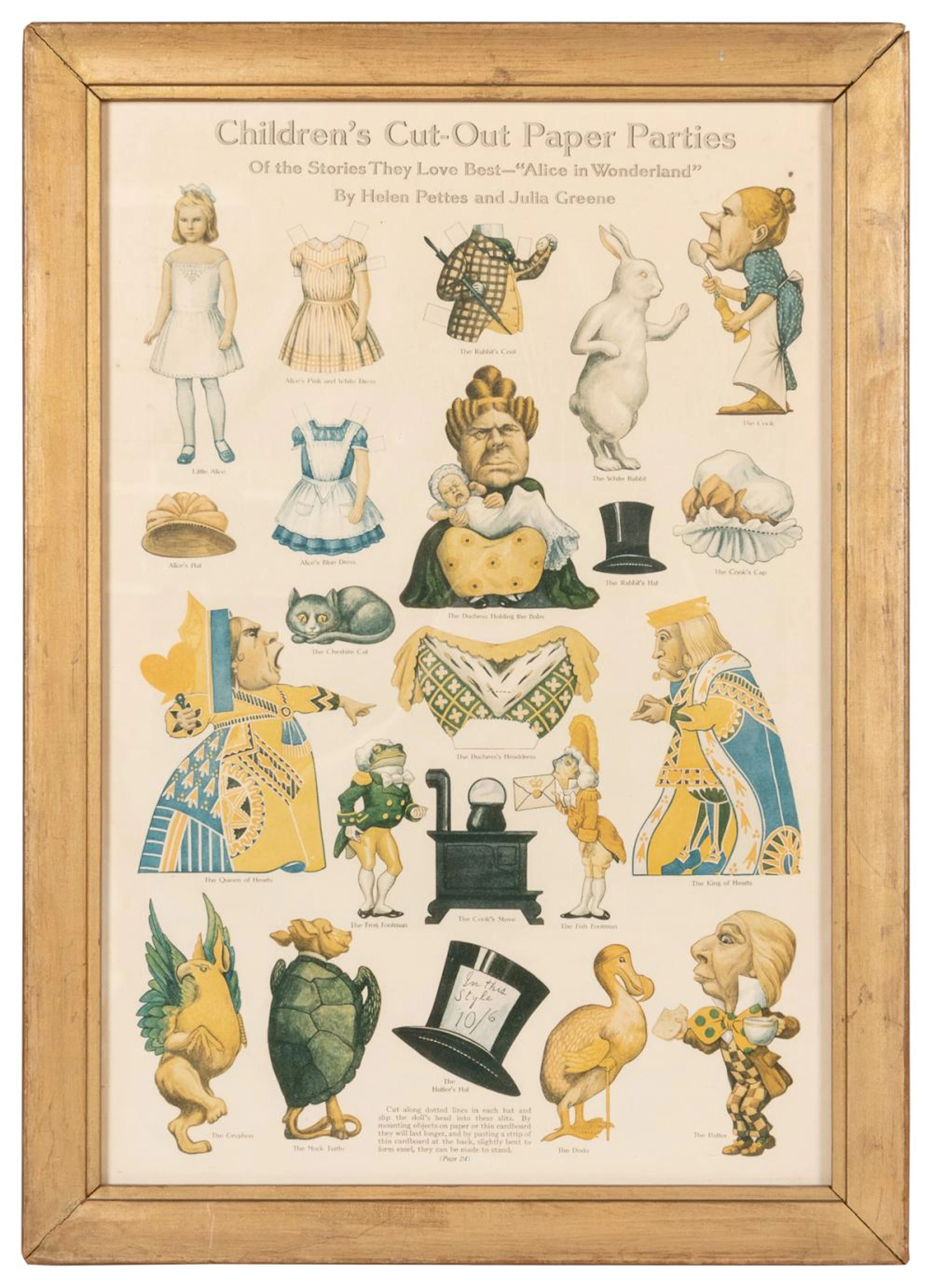 A group of five Alice in Wonderland prints, including: f...