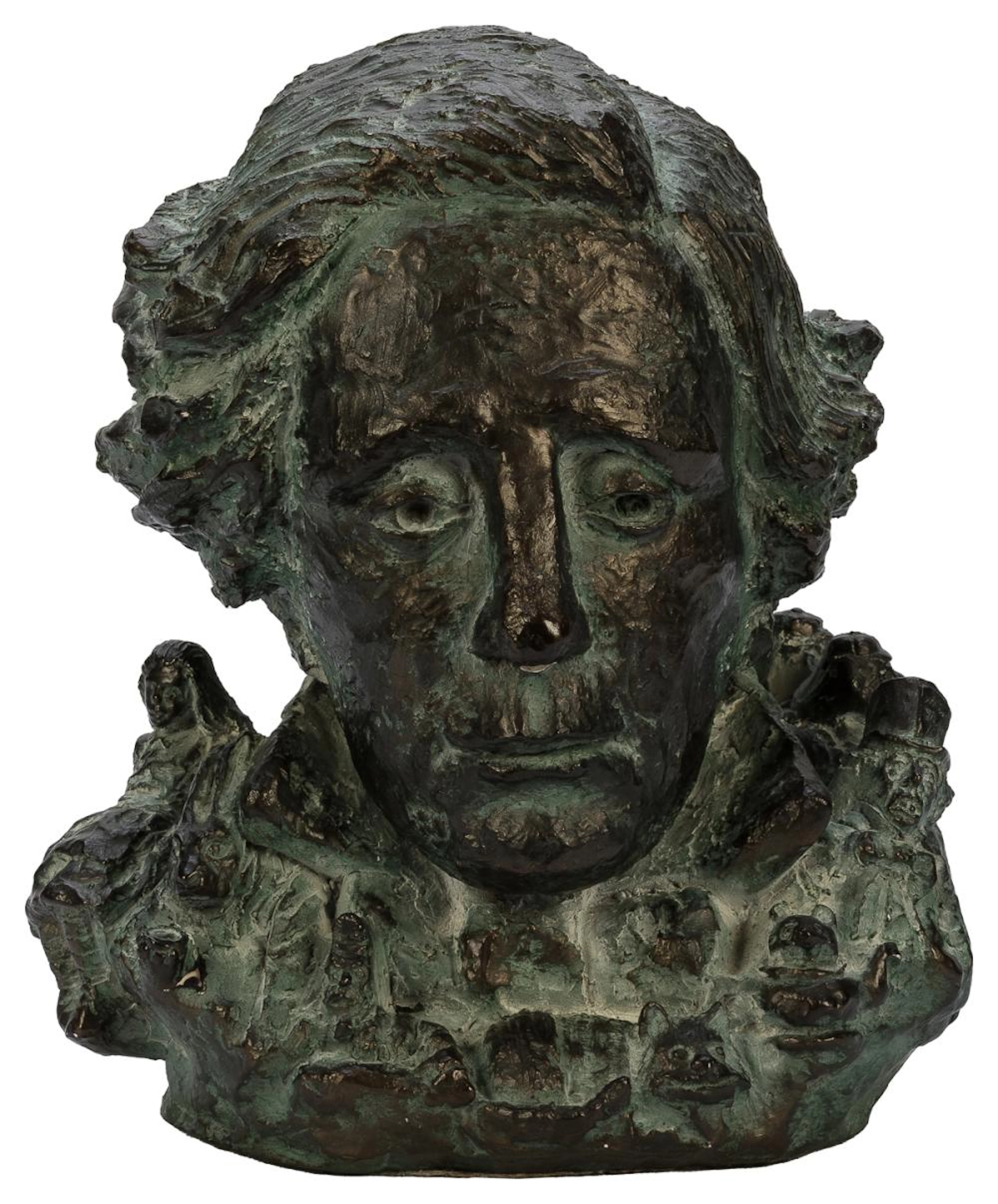 TUNISON, Ron (American, 1947-2013). Bust of Lewis Carroll. ...