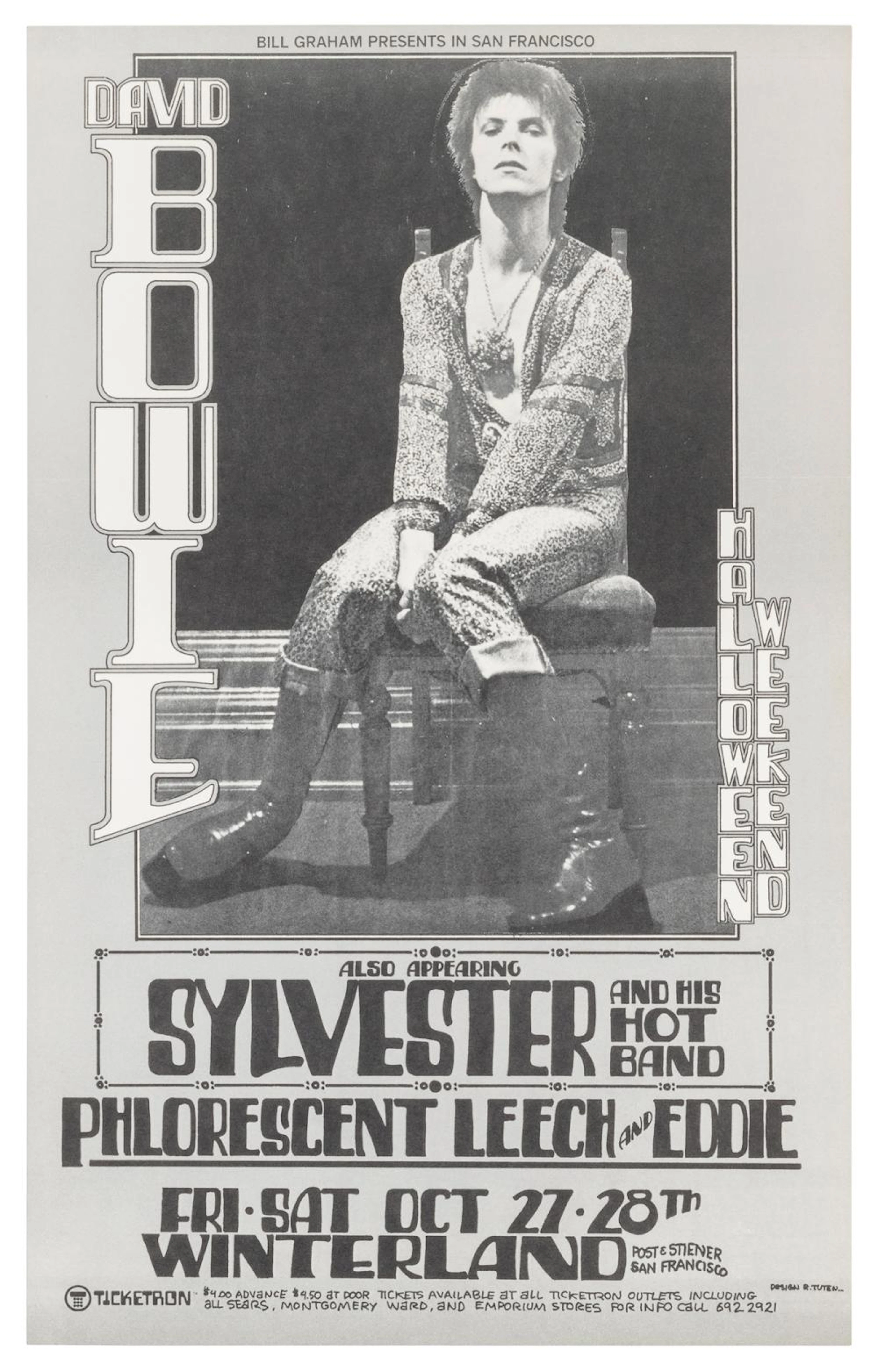 BOWIE, David (1947-2016). David Bowie Winterland Ballroom C...
