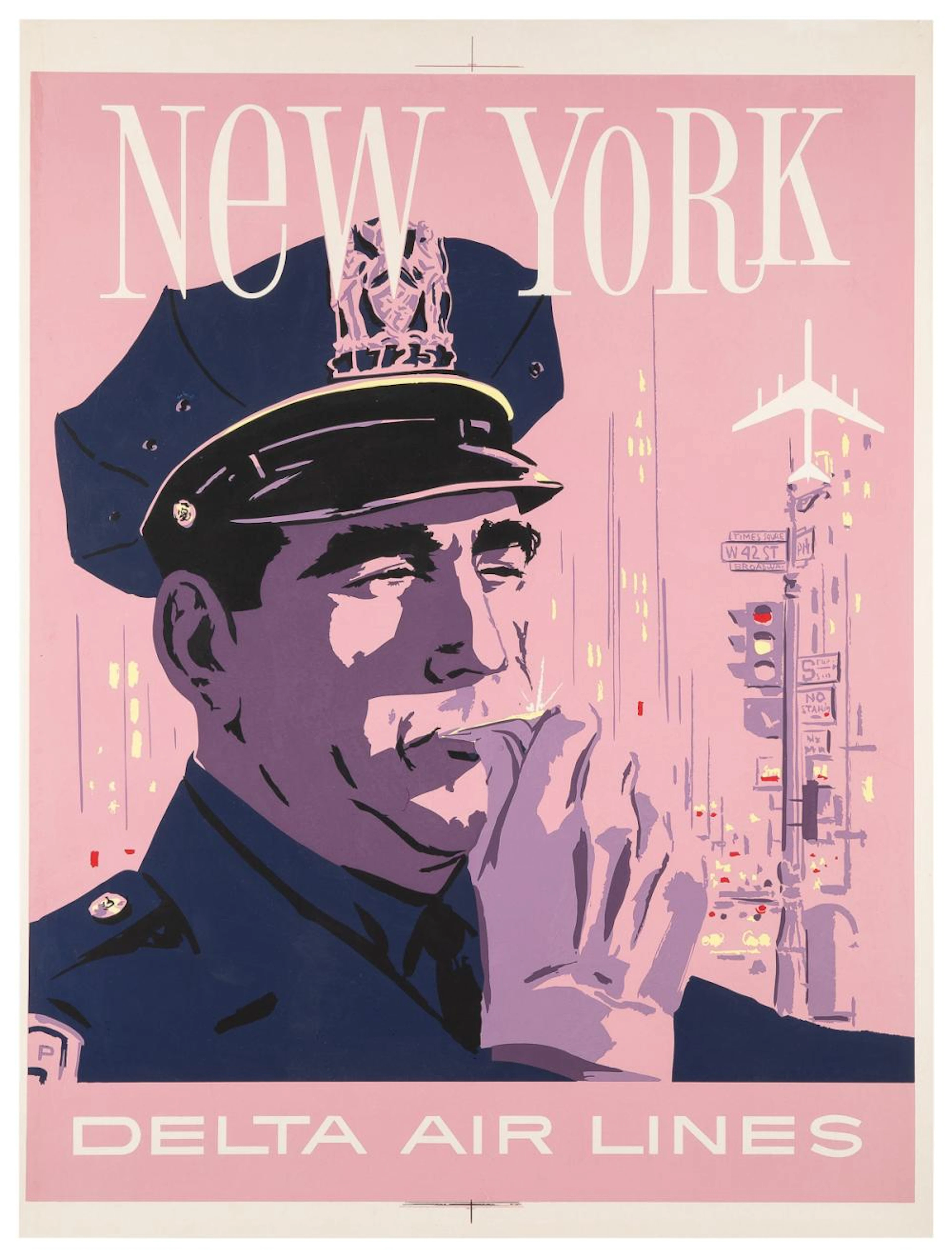 HARDY, John (American, 1923-2004). New York / Delta Air Lin...