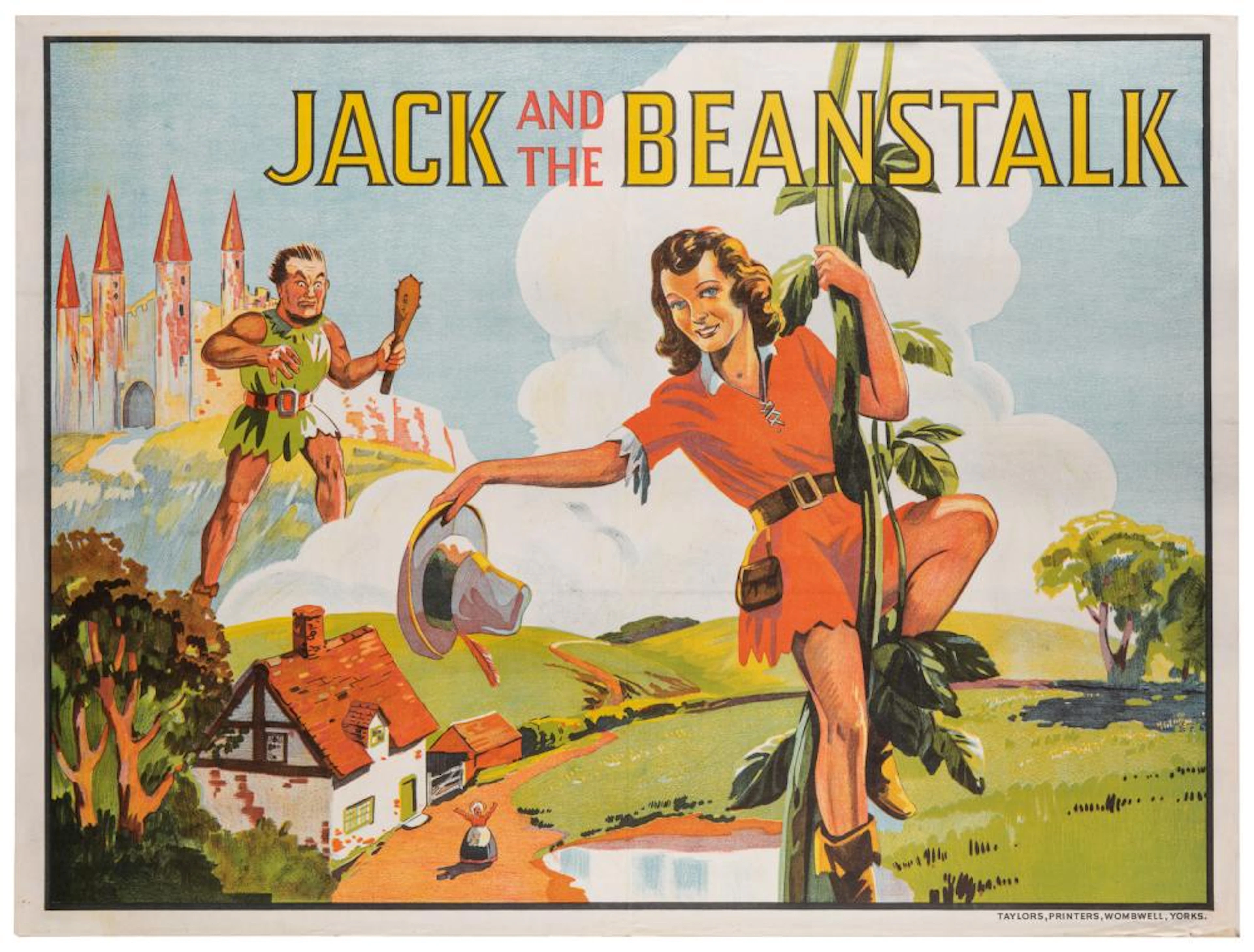 [THEATER / PANTOMIME]. Group of 4 Mother Goose and Jack and...