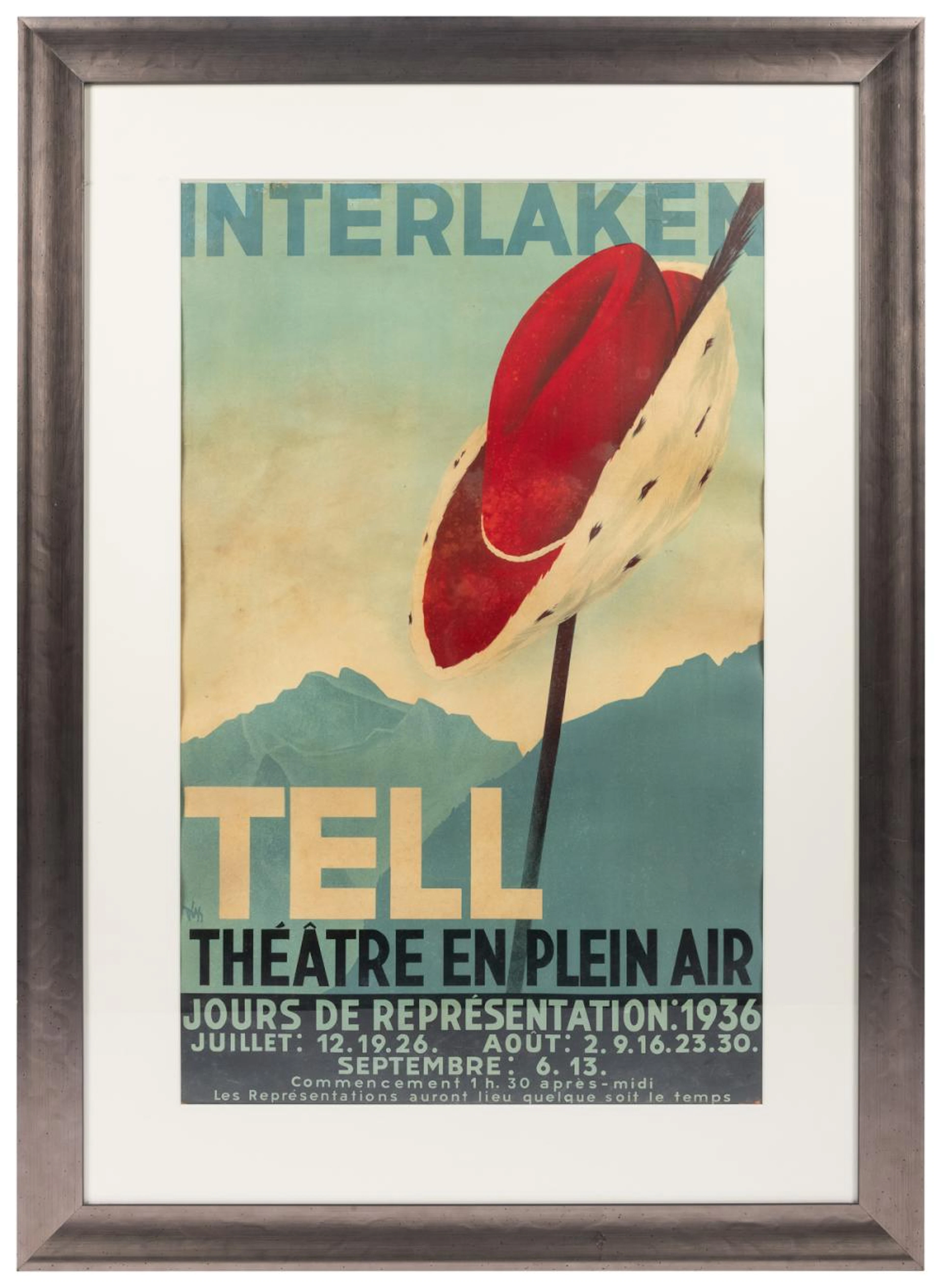 DIGGELMANN, Alex (1902-1987). Interlaken / Tell Theatre En ...