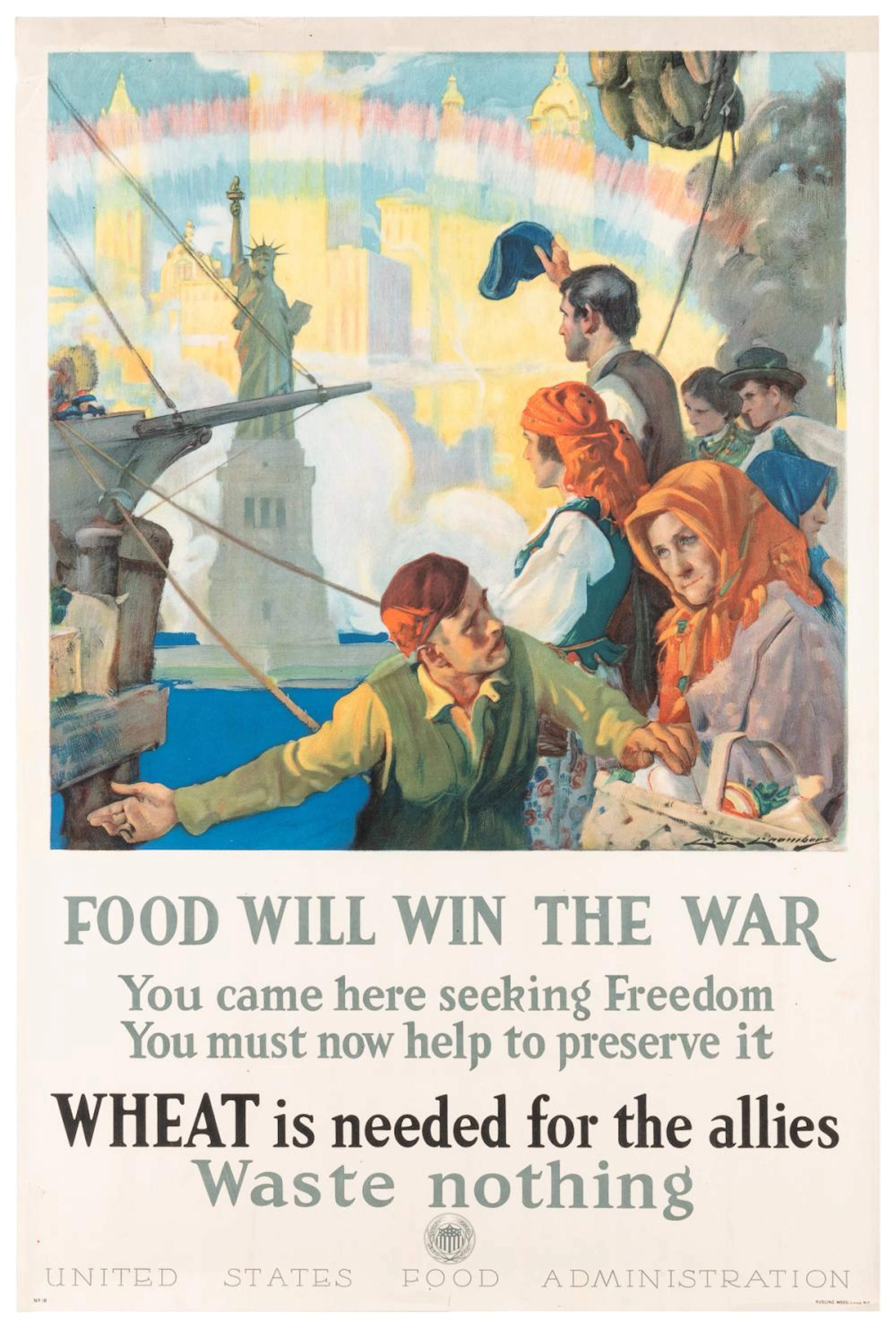 CHAMBERS, Charles E. (1883-1941). Food Will Win the War. 19...