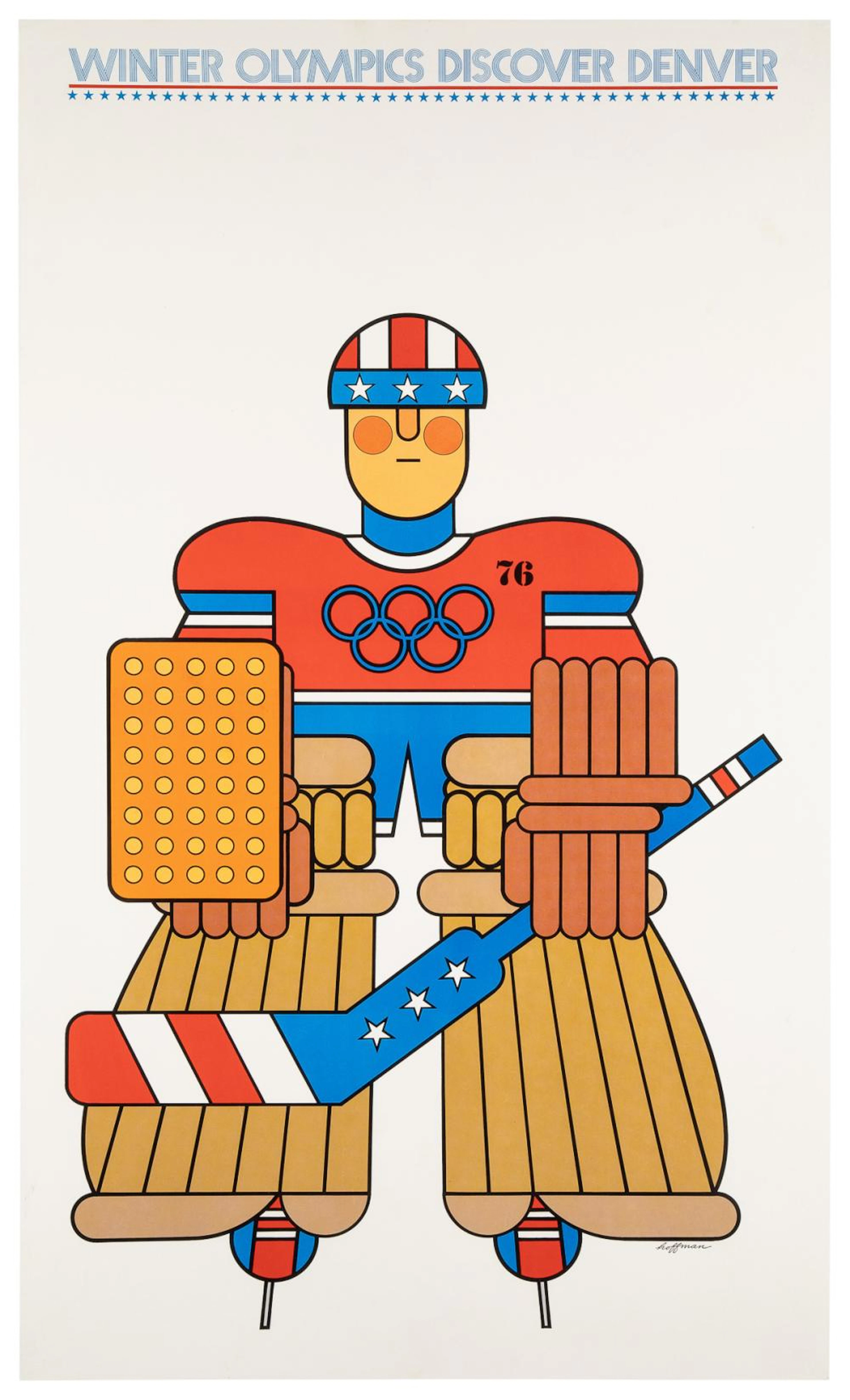 HOFFMAN, Gene (1933-2005). Winter Olympics / Discover Denver. Circa 1971.
