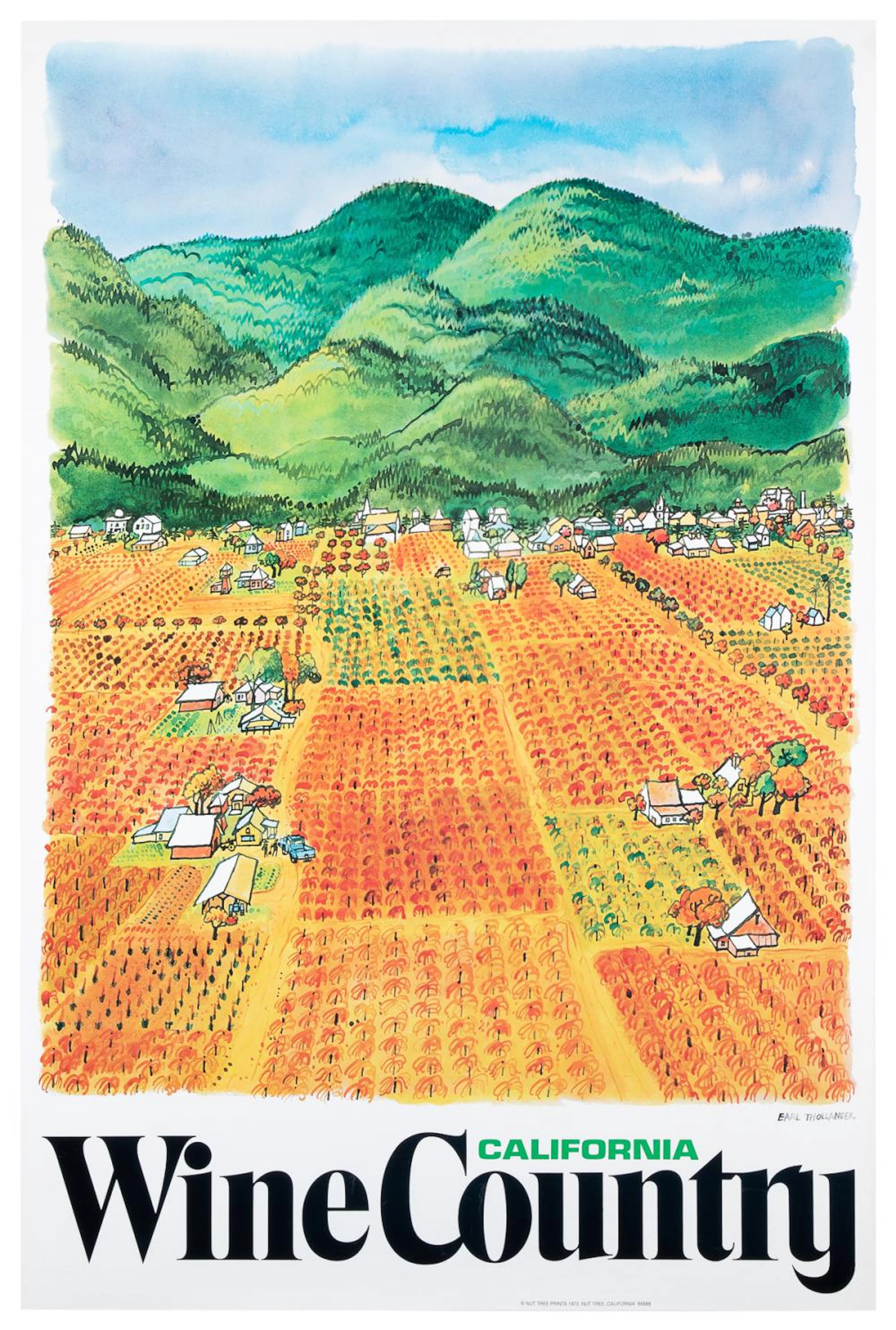 THOLLANDER, Earl (1923-2001). Two California Wine Country P...