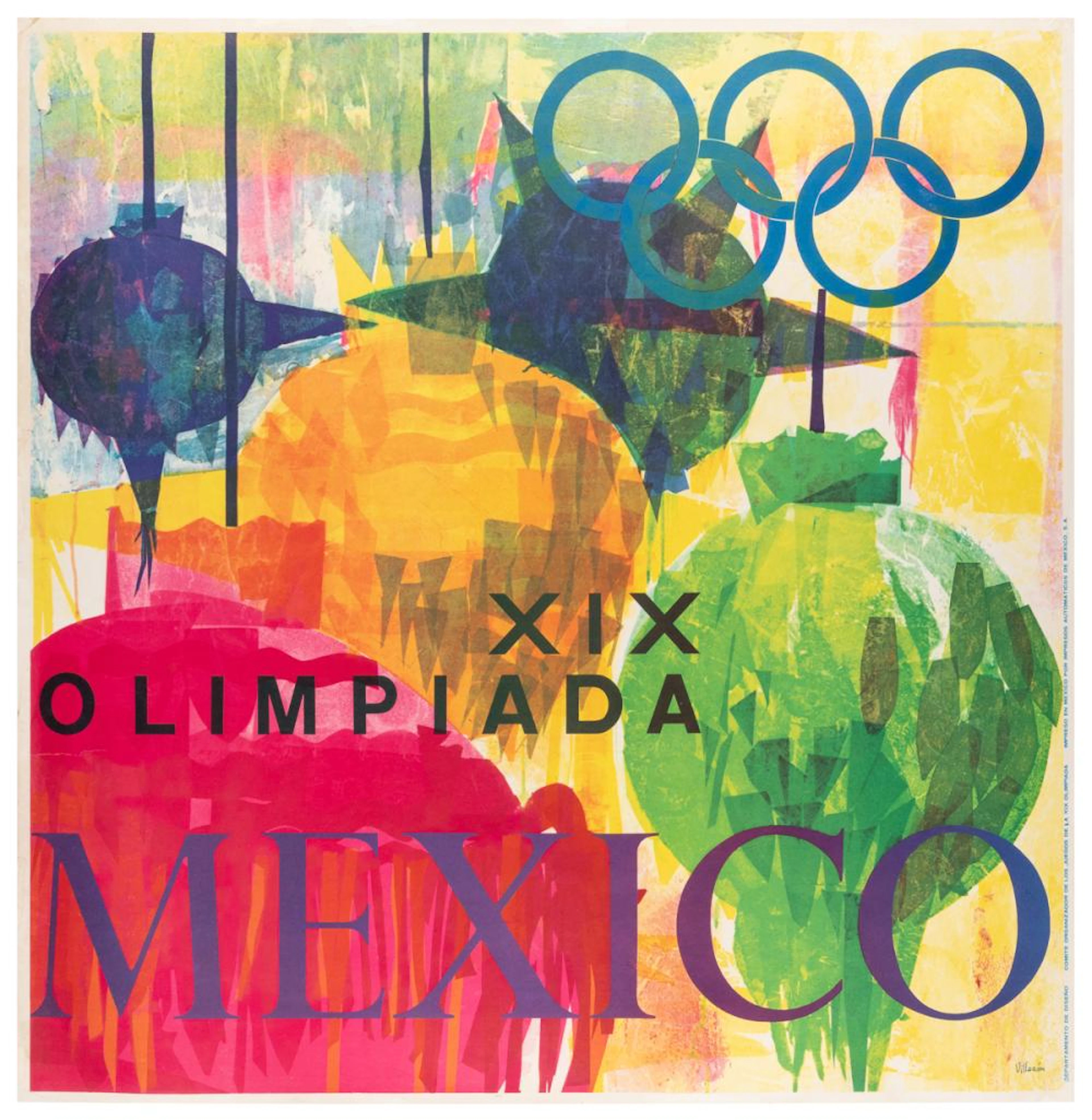 VILLAZON. XIX Olimpiada. Mexico: Impresos Automaticos de Me...