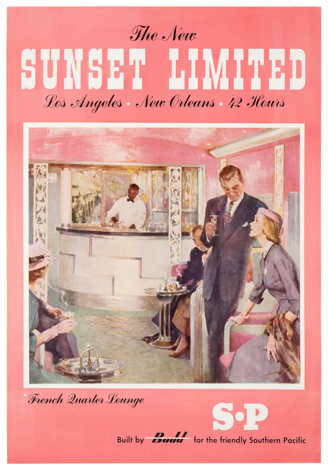 The New Sunset Limited / French Quarter Lounge. Circa 1950....
