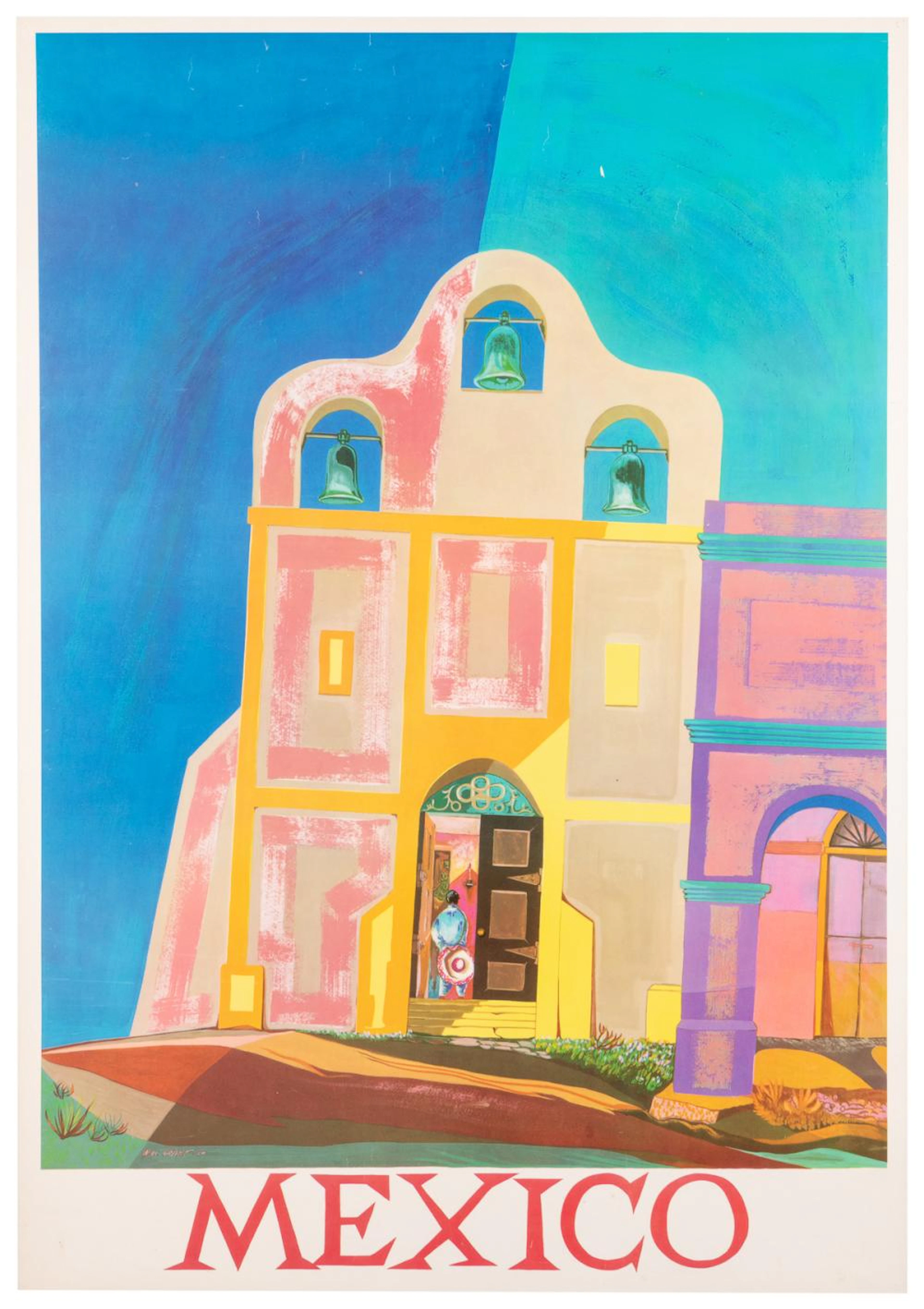 GRANT, Will. Mexico. 1959. Lithographed travel poster. This...
