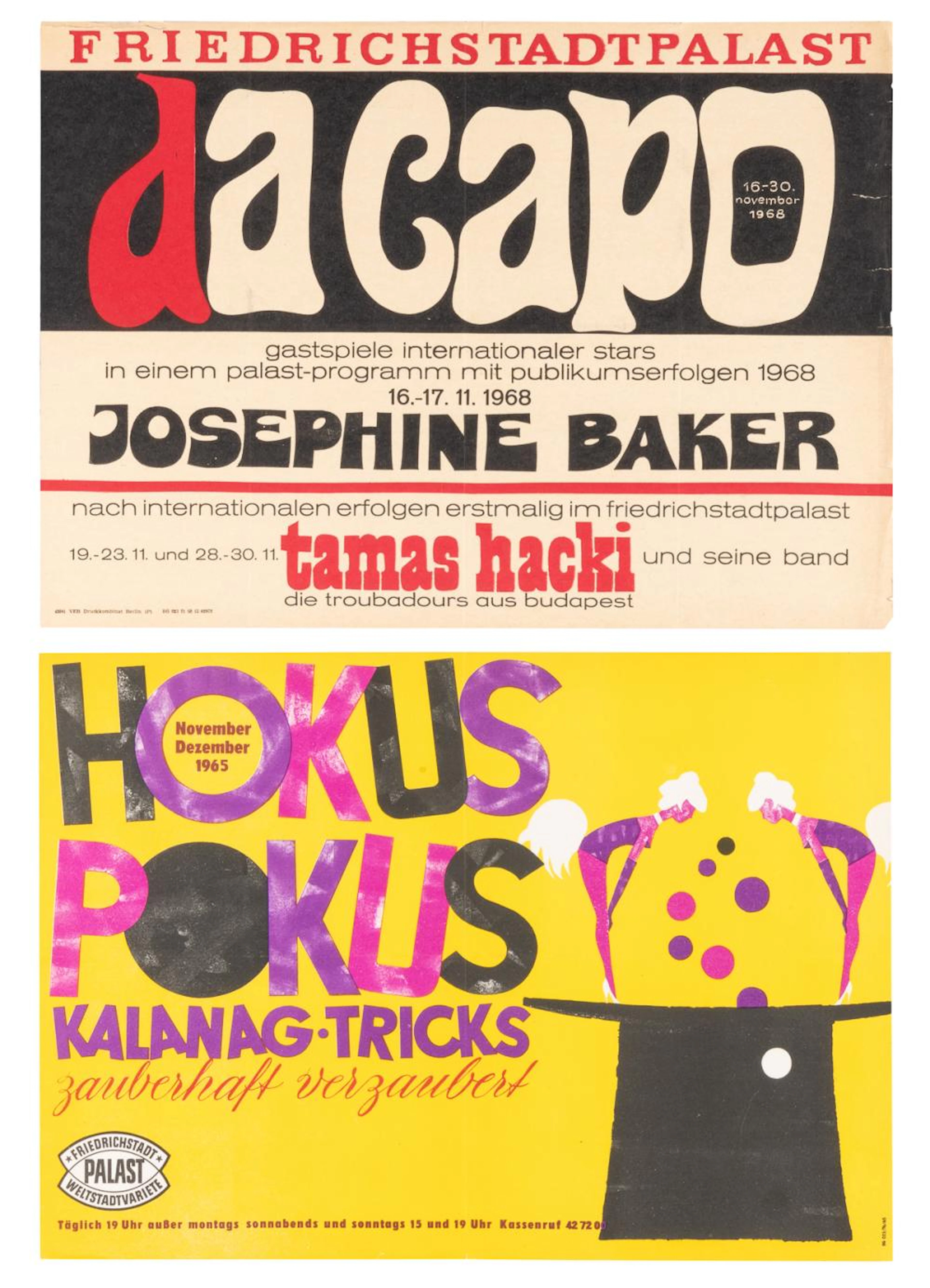 [GERMAN THEATER]. Friedrichstadt-Palast. Group of 44 poster...