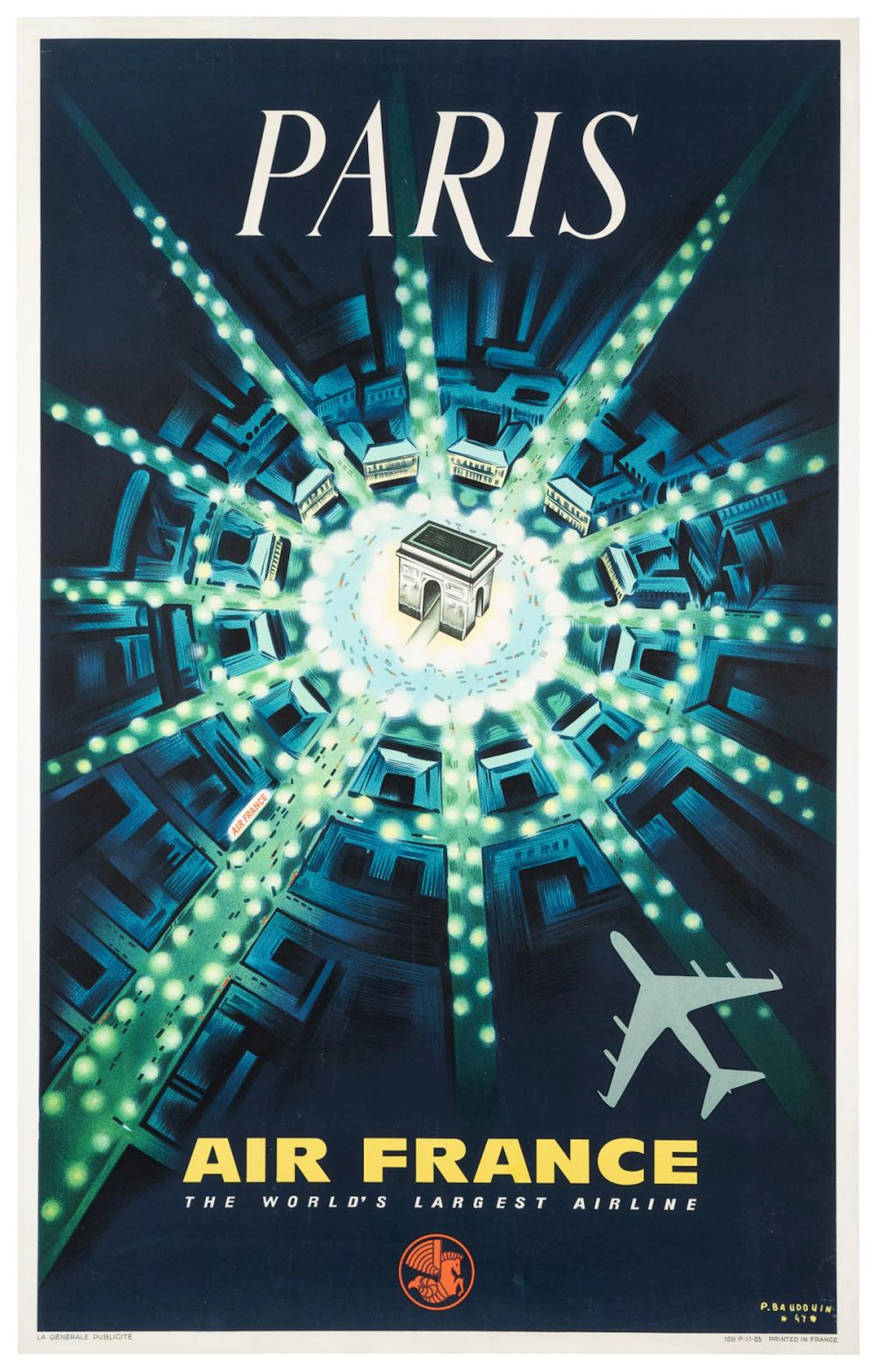 BAUDOUIN, Pierre (1921 ? 1971). Air France / Paris. 1947. [...