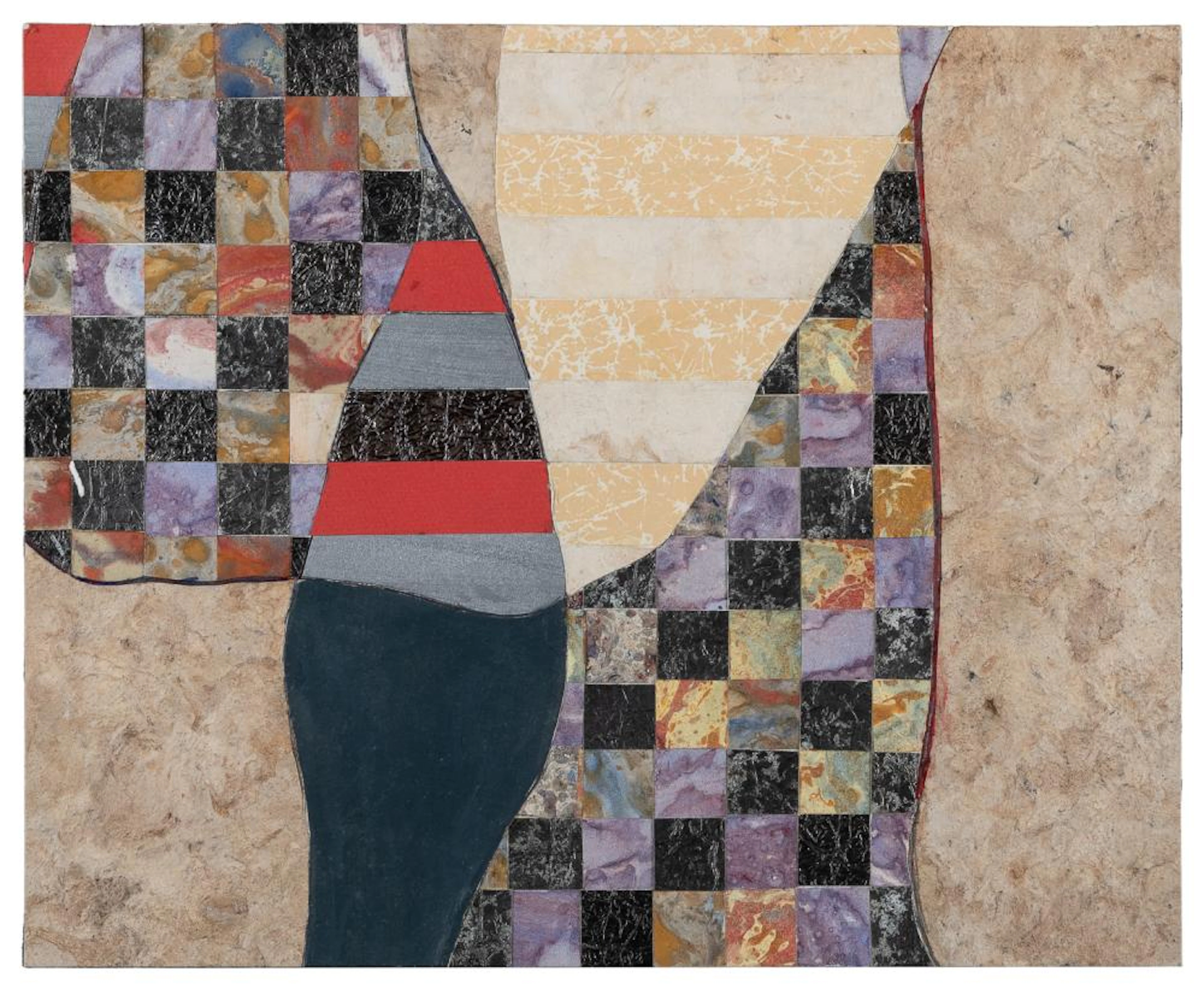ARNOLD, Ralph (American, 1928-2006) A Collage with 2 Mixed ...