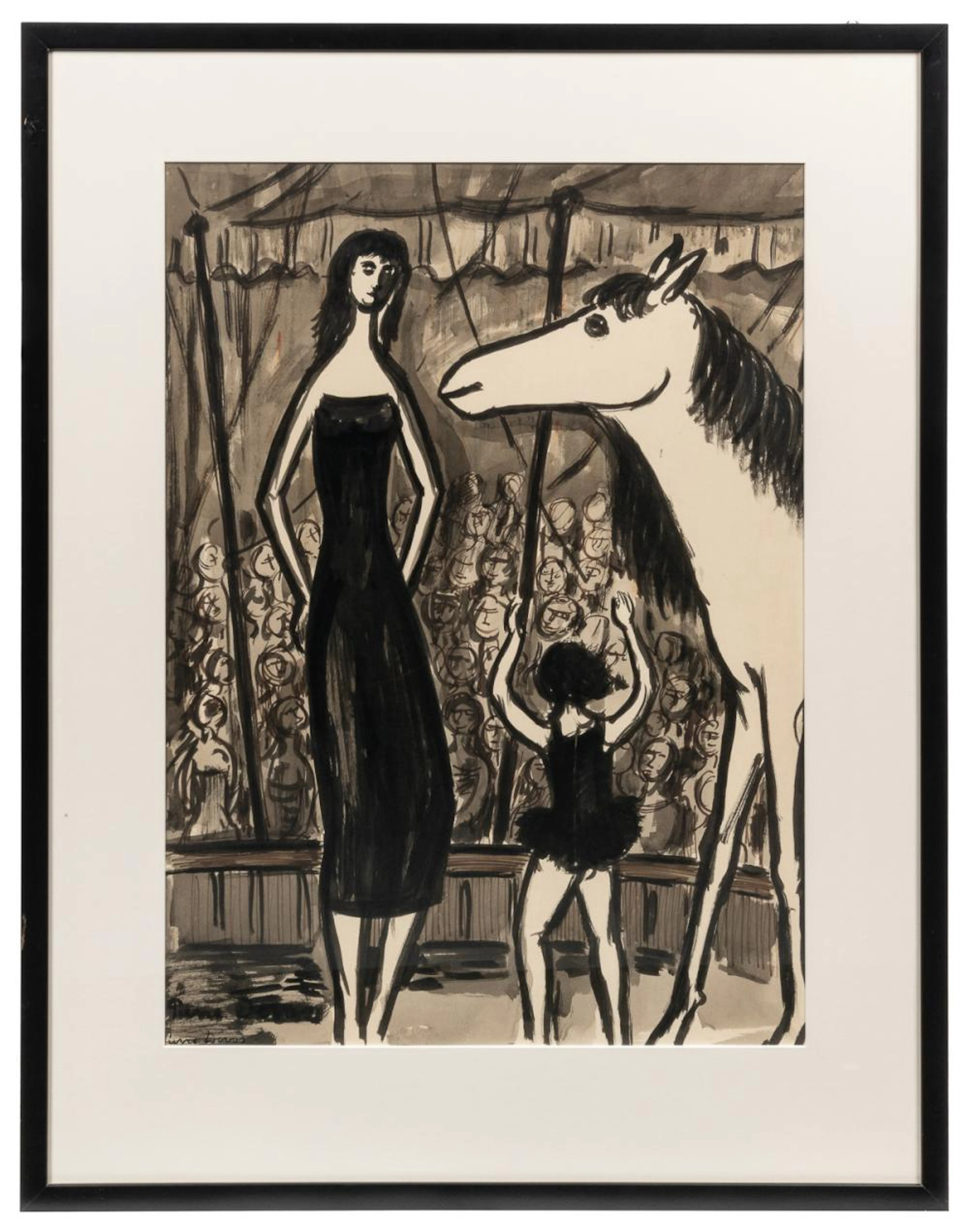 DEVOS, Pierre (Belgian, 1917-1972) Untitled. (Pair of Circu...