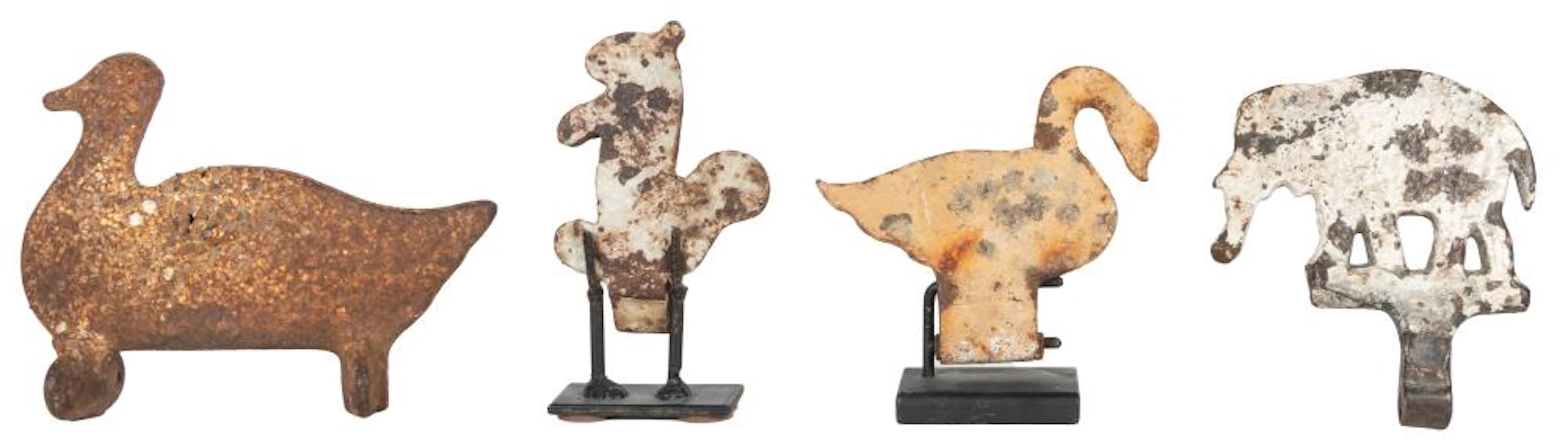 [CARNIVAL OBJECTS] Group of Four Targets (Duck, swan, squir...