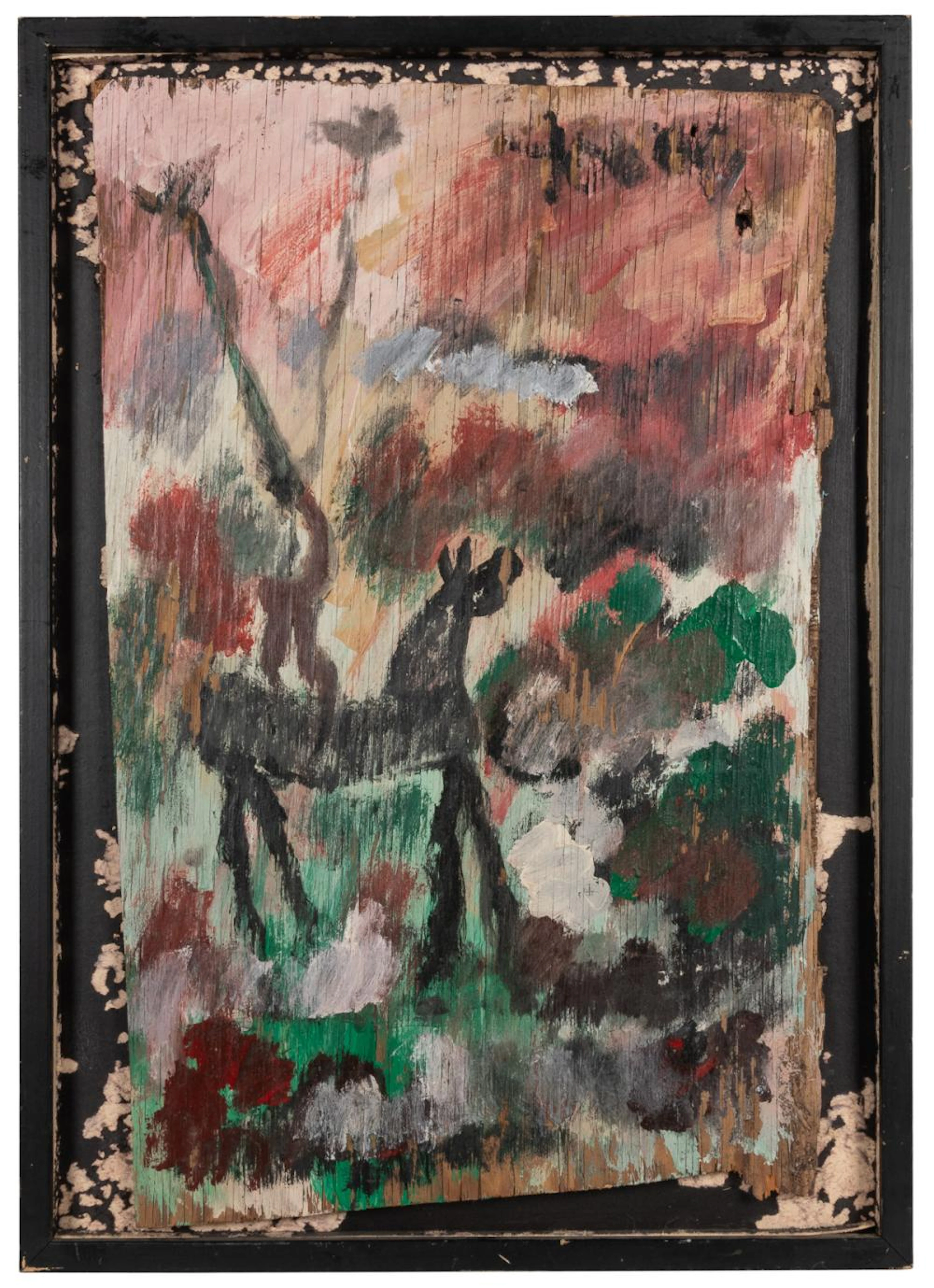 YOUNG, Purvis (American, 1943-2010). Untitled. (Figure Doin...