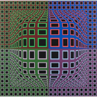 VASARELY, Victor (Hungarian-French, 1906-1997). Untitled. [...
