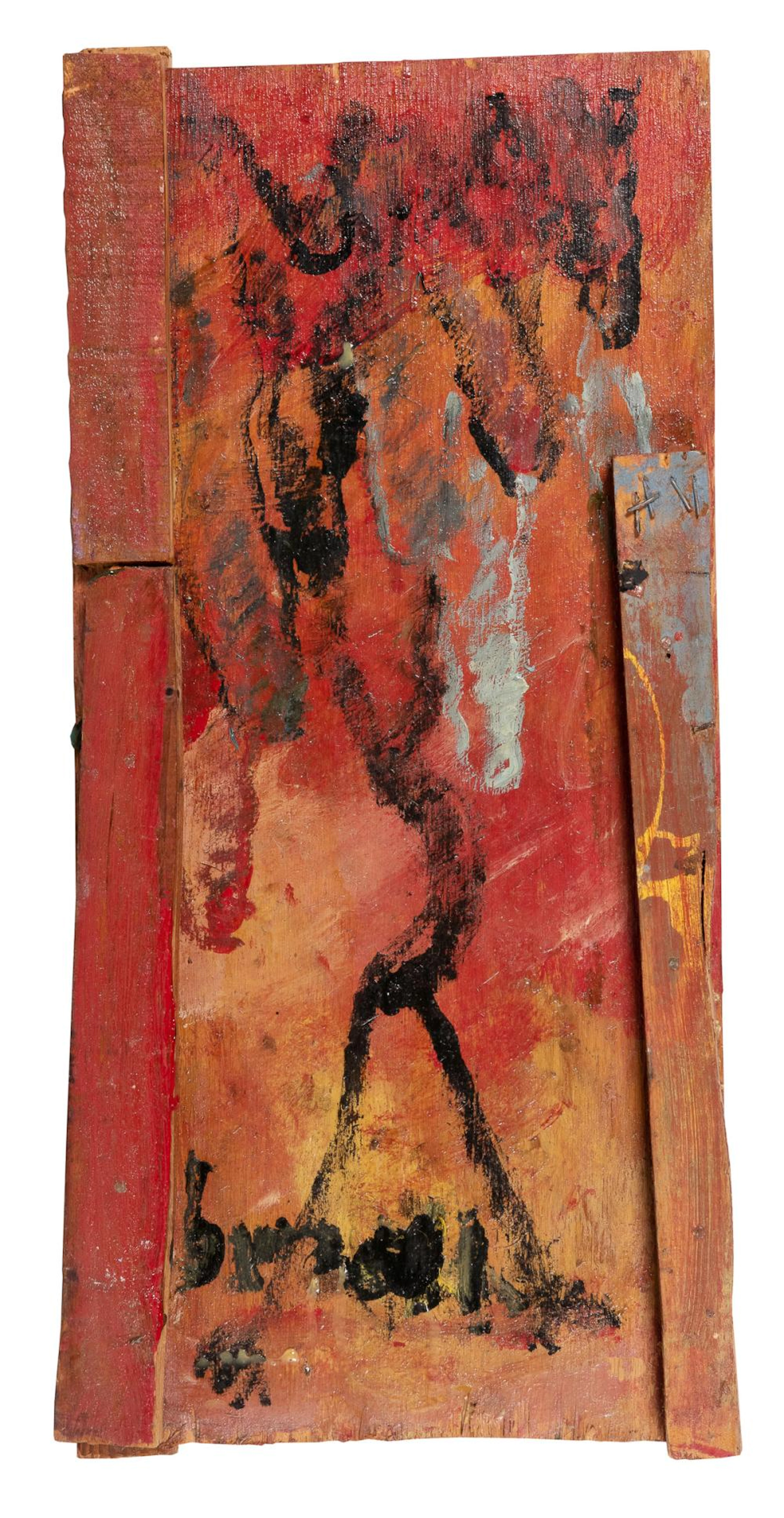 YOUNG, Purvis (American, 1943-2010). Untitled. (Joyous Figure).