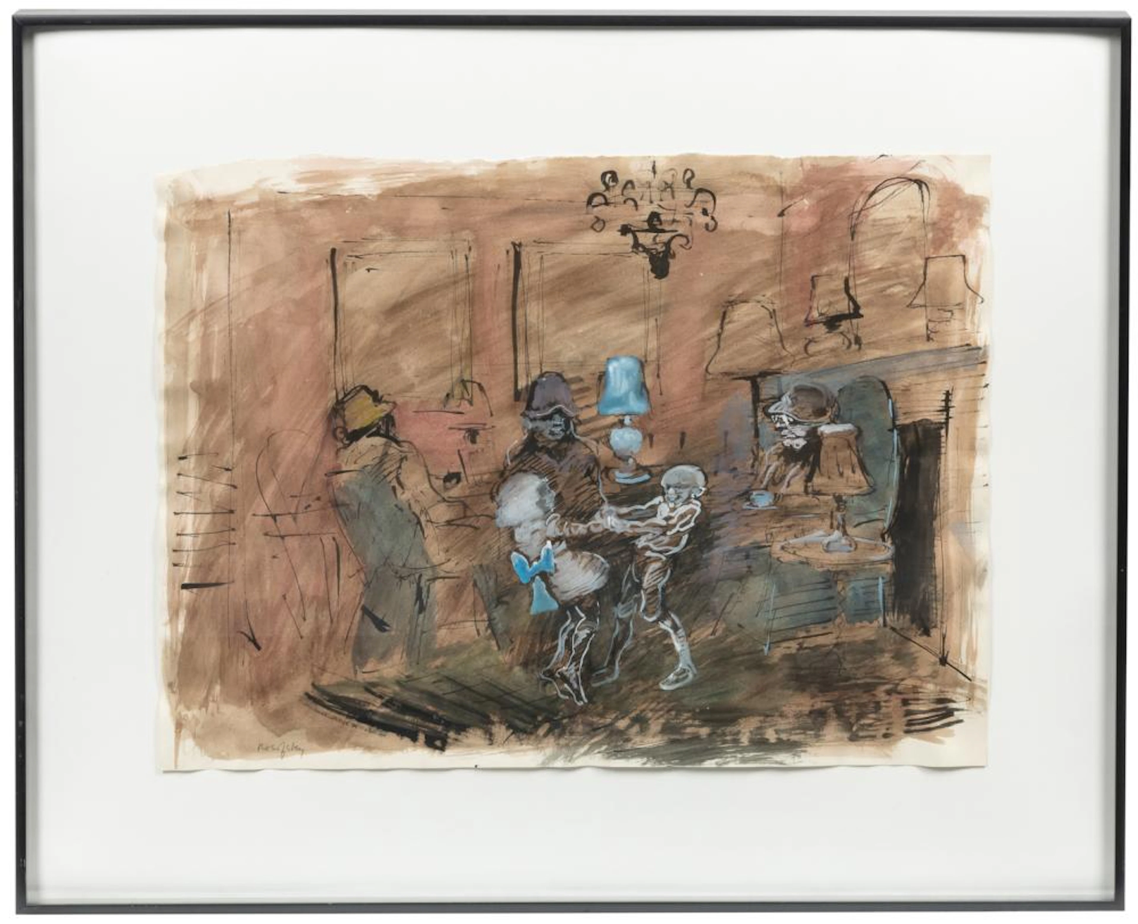 ROSOFSKY, Seymour (American, 1924-1981). Living Room. [Ca. ...