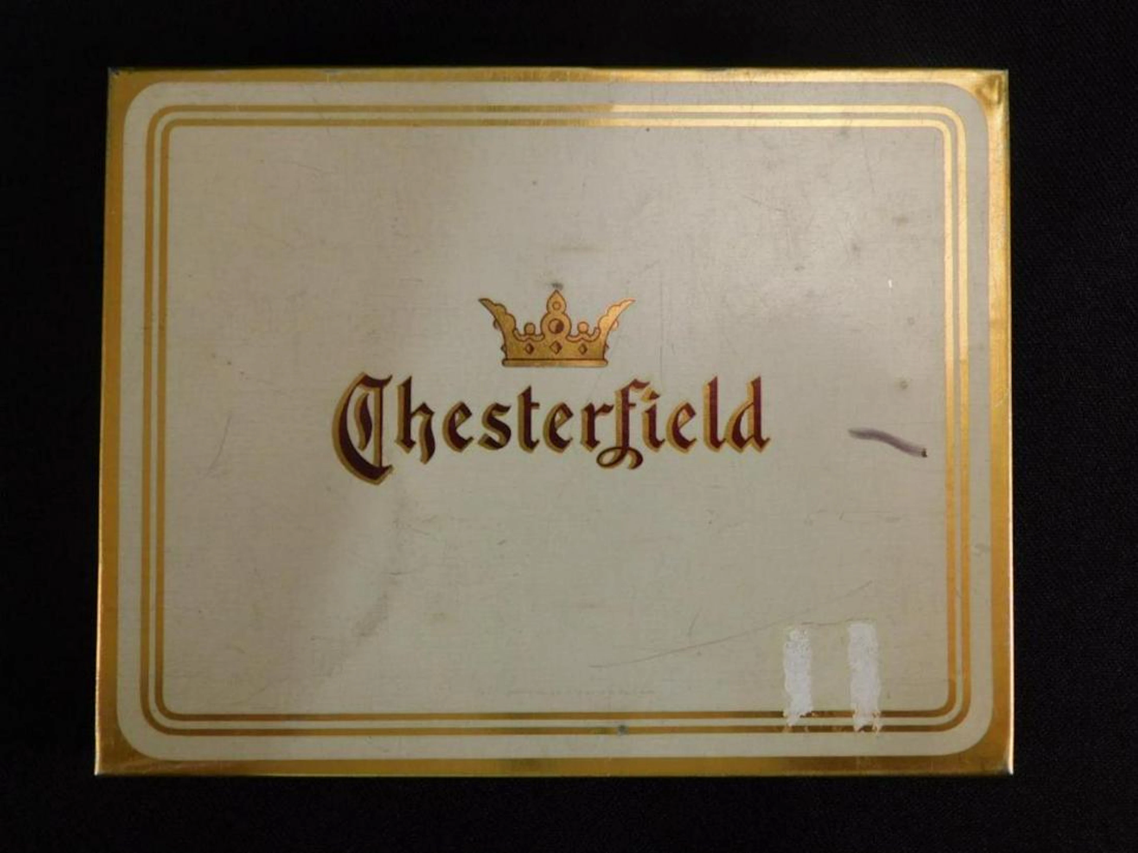CHESTERFIELD CIGARETTES VINTAGE TIN ANTIQUE VINTAGE