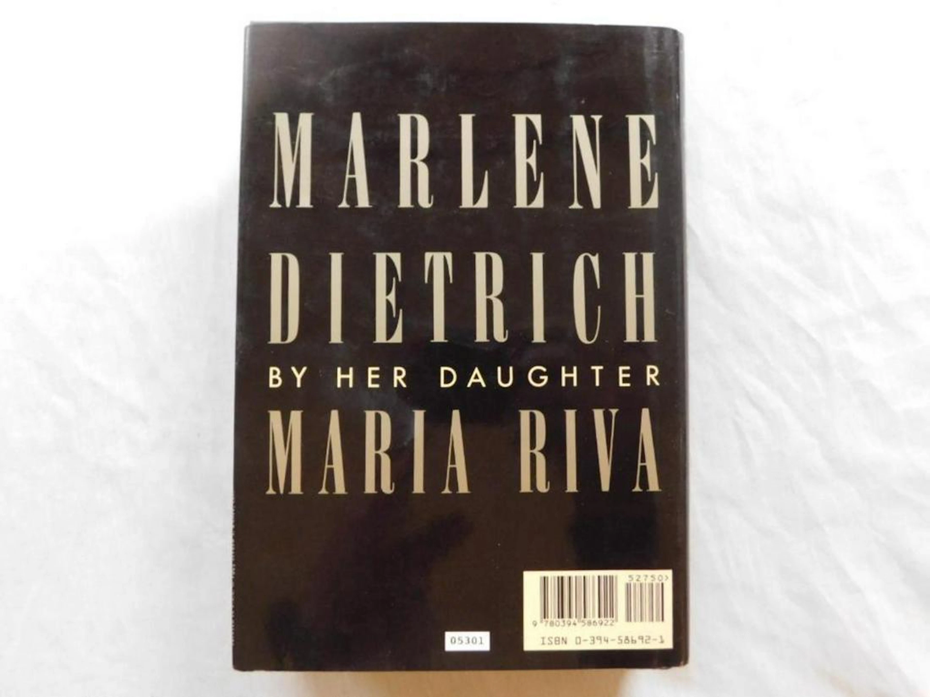 MARLENE DIETRICH BOOK BY HER DAUGHTER MARIA RIVA