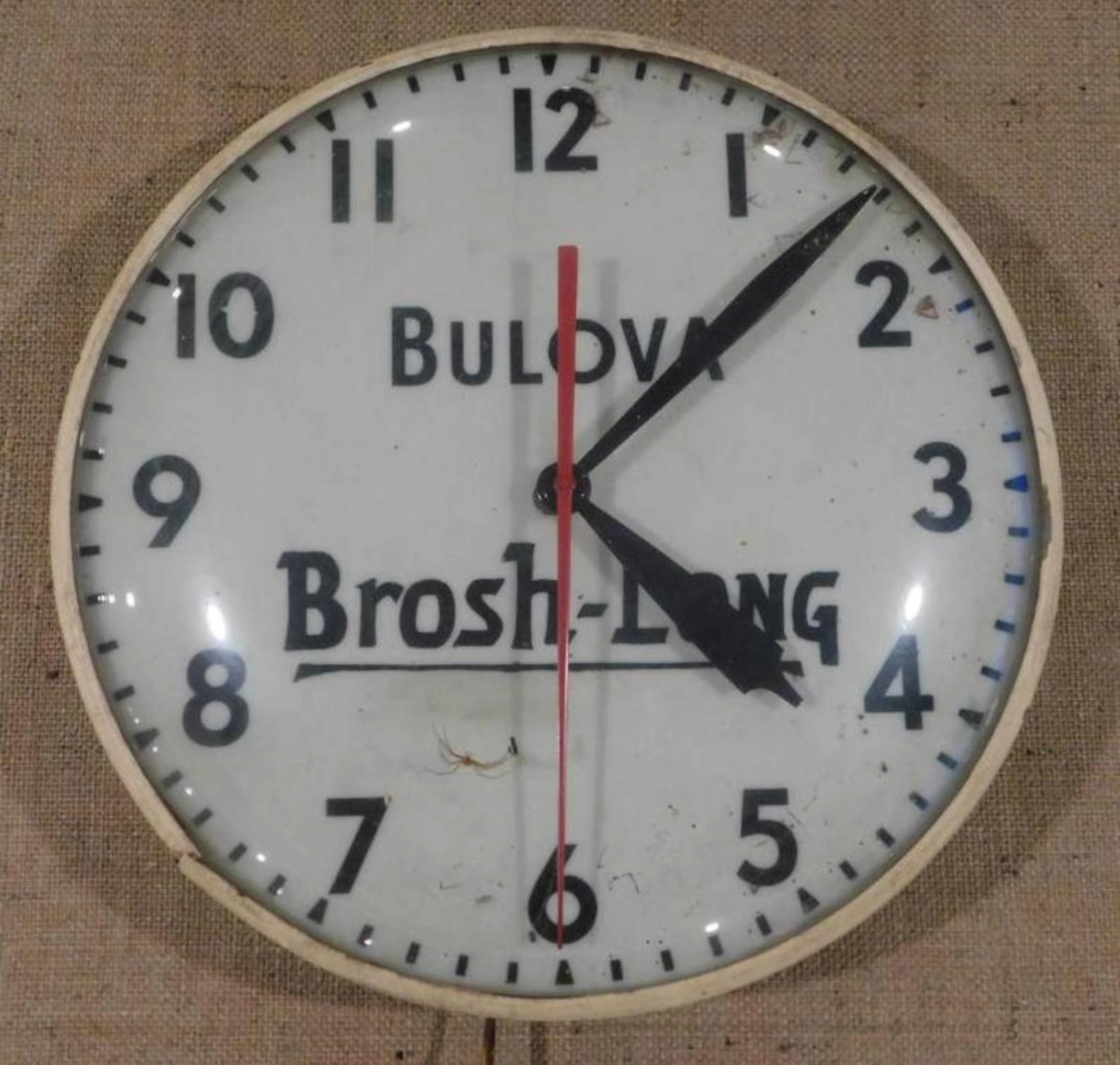 BULOVA ADVERTISING CLOCK VINTAGE ANTIQUE