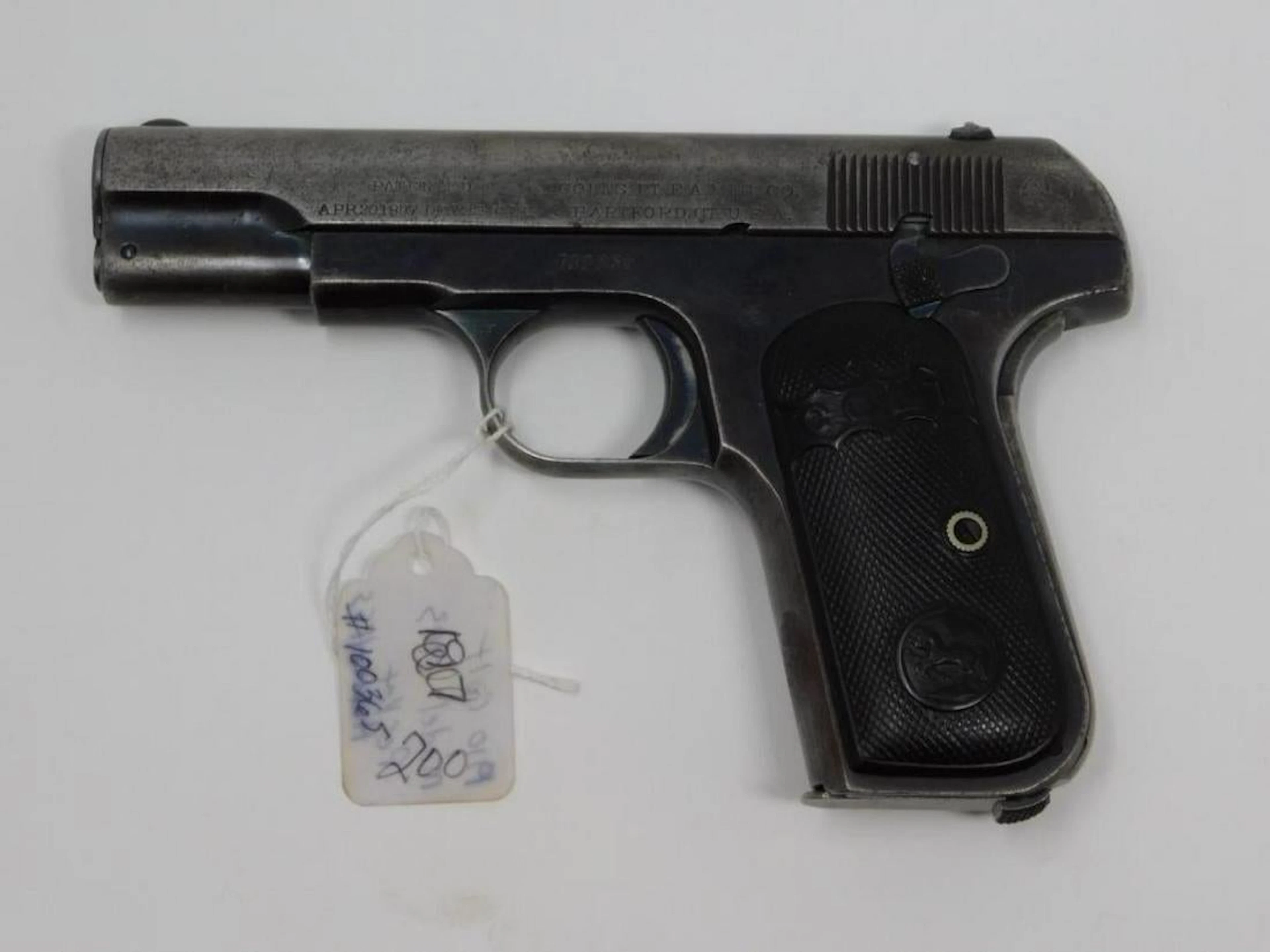 1910 Colt Model 1903 Pocket Hamerless .32 Gun Estate