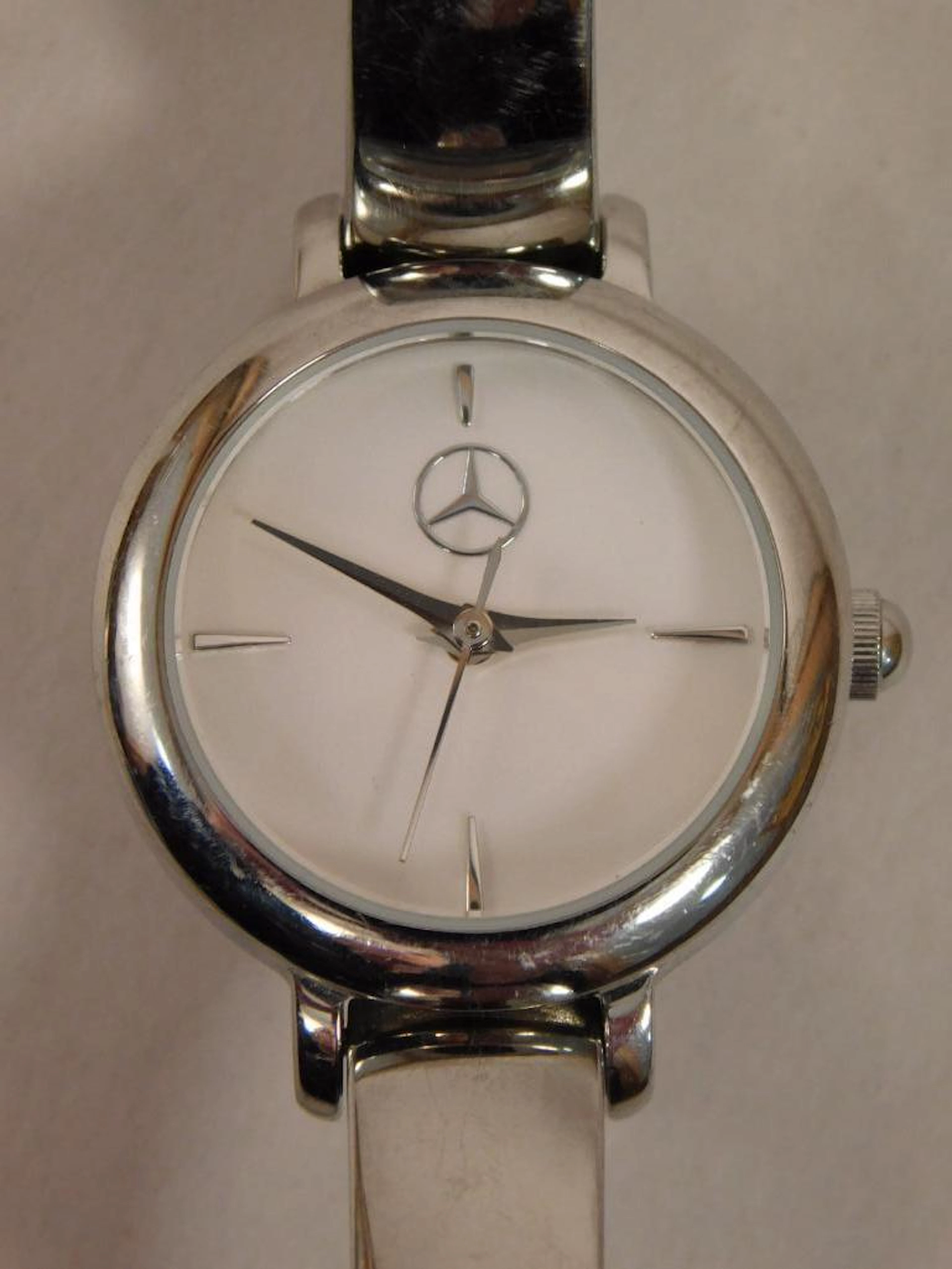 MERCEDES BENZ STAINLESS STEEL WRIST WATCH VINTAGE