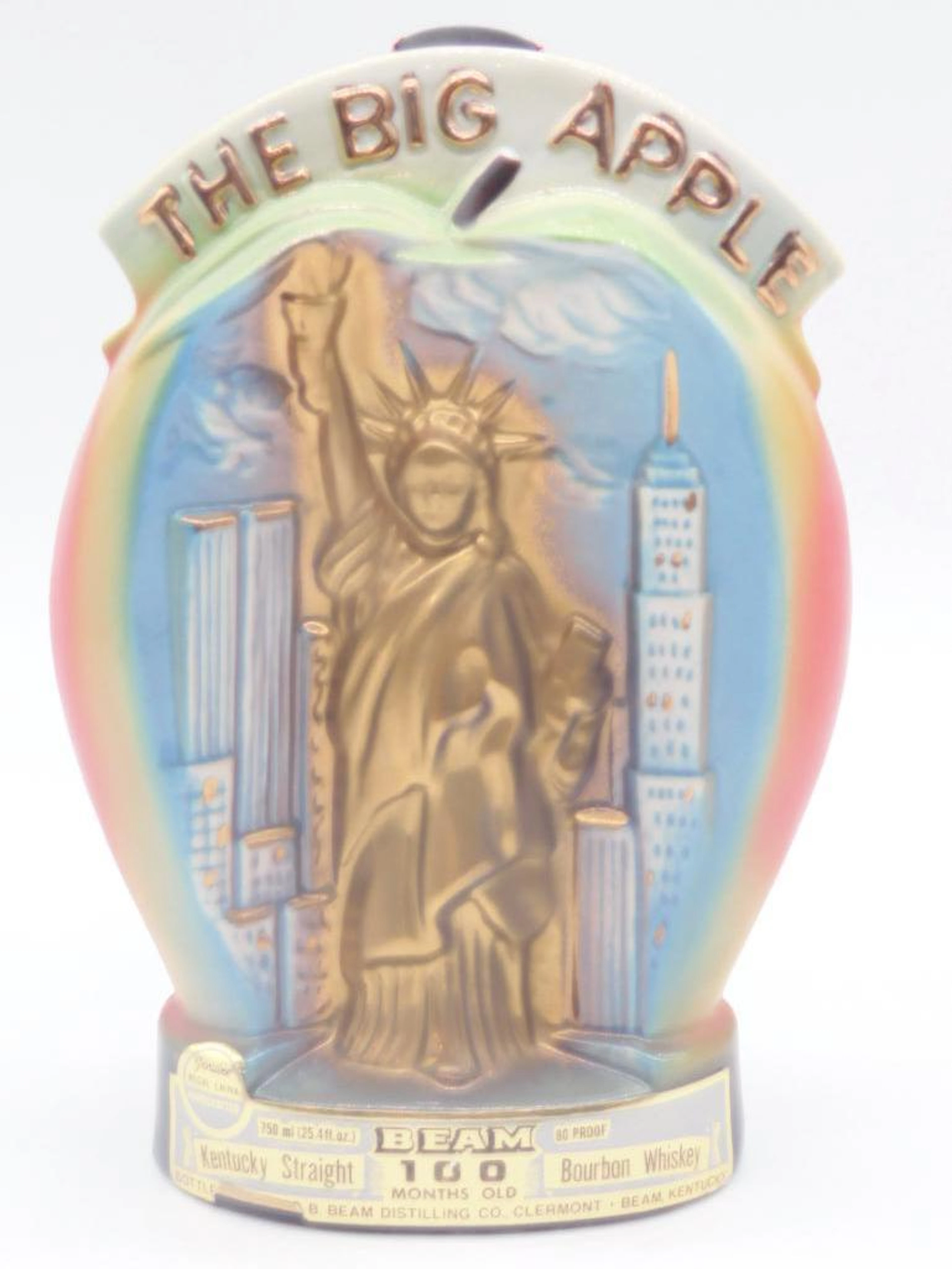 THE BIG APPLE BEAM DECANTER ANTIQUE& VINTAGE