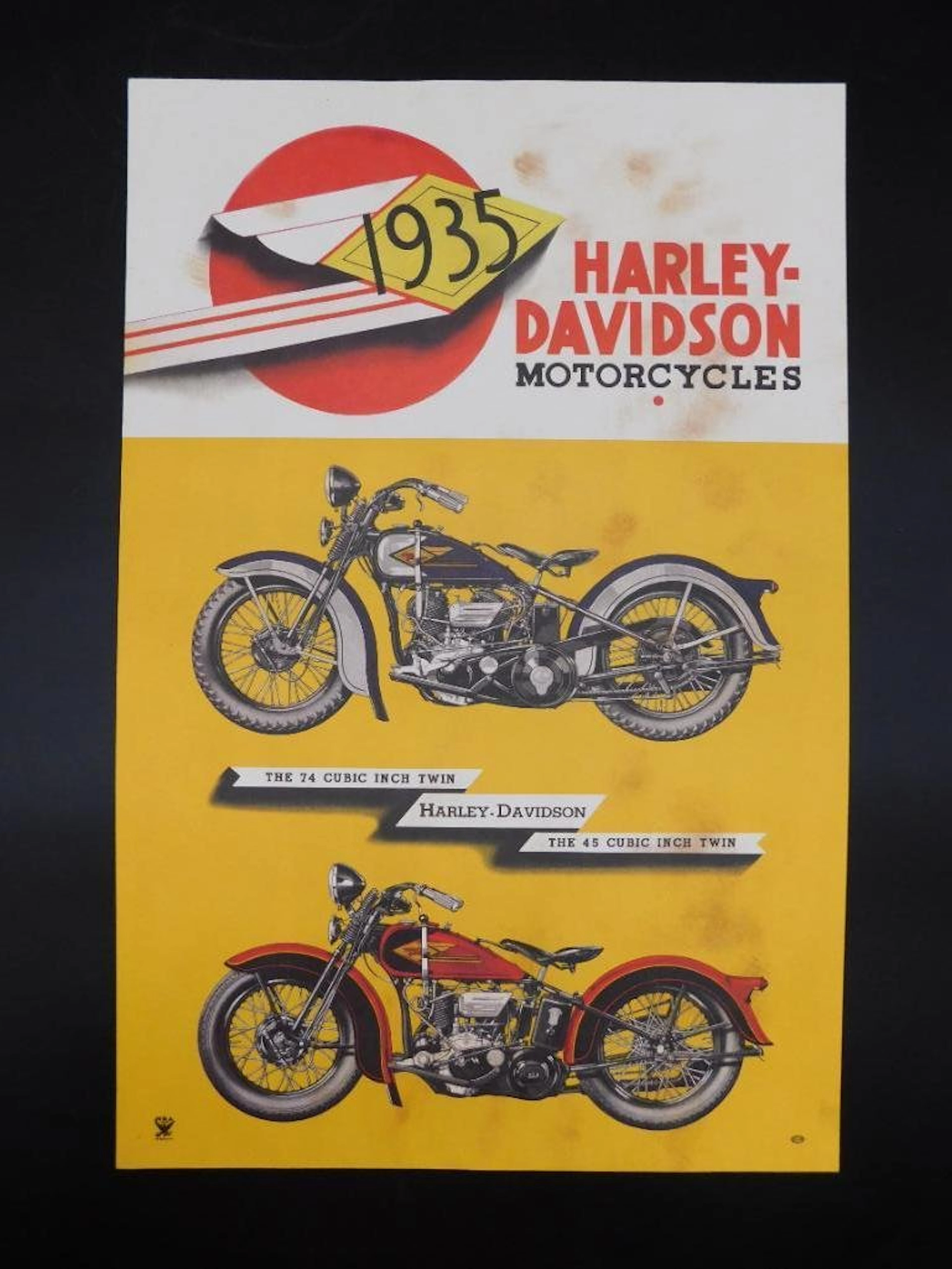 ORIGINAL 1935 HARLEY DAVIDSON MOTORCYCLES STORE