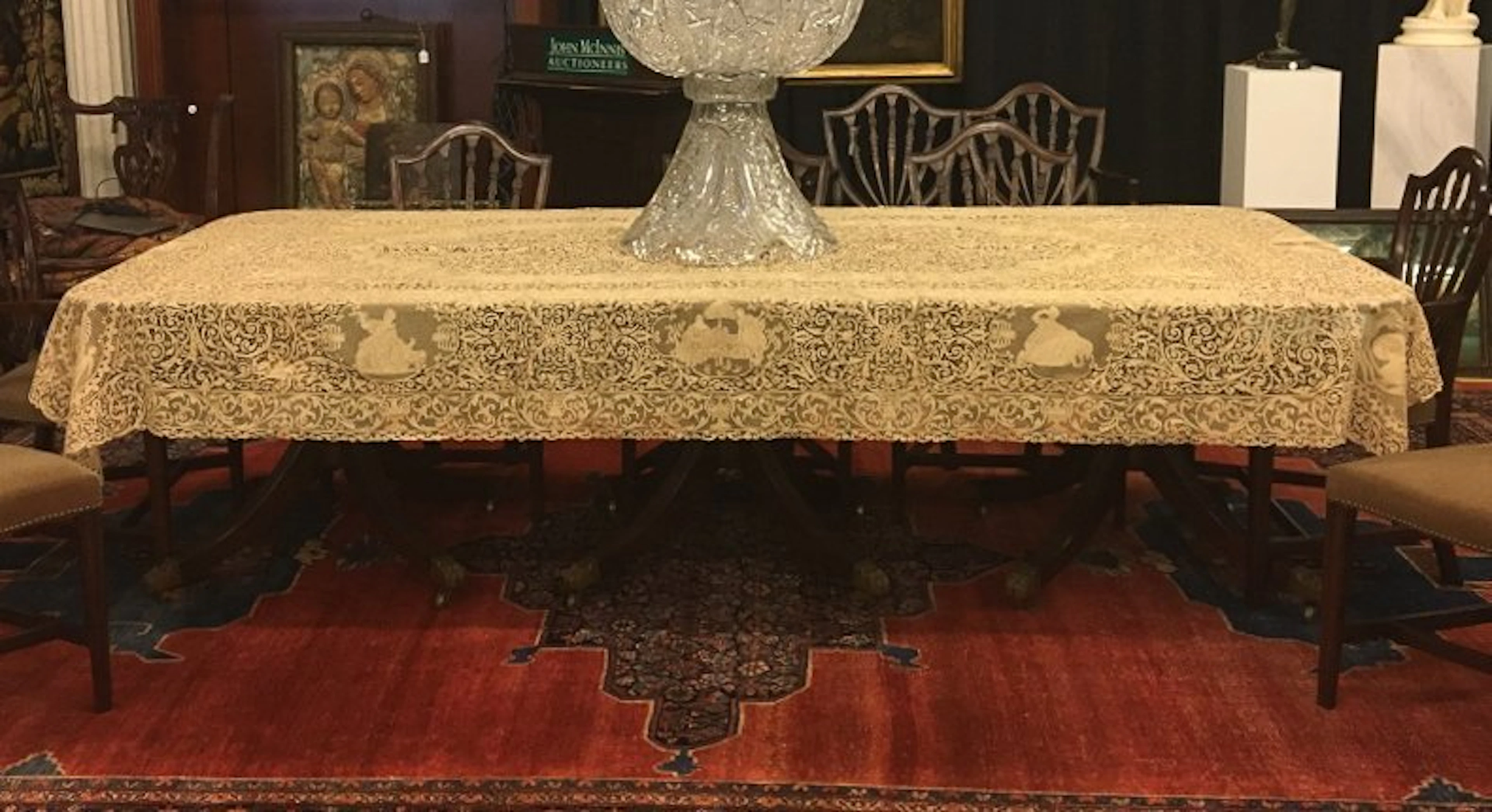 FINE FUSELLI LACE CLOTH and NAPKINS