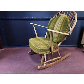 1960S ERCOL WINDSOR STICK BACK ROCKING CHAIR 20TH CENTURY