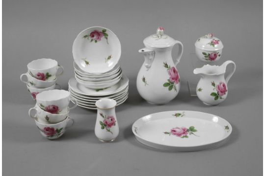 Meissen Kaffeeservice "Rote Rose" | Barnebys