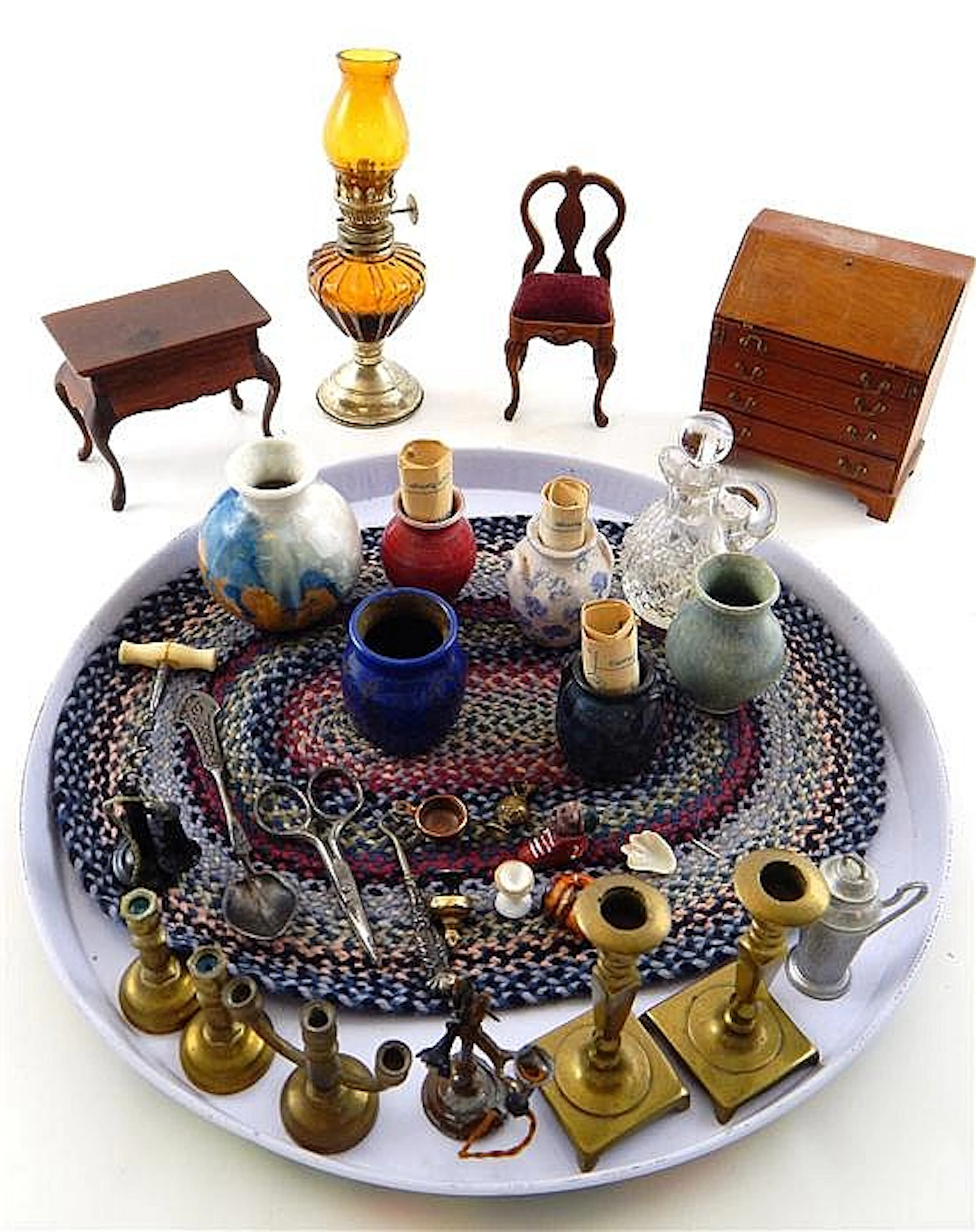Doll house miniature furniture and accessories