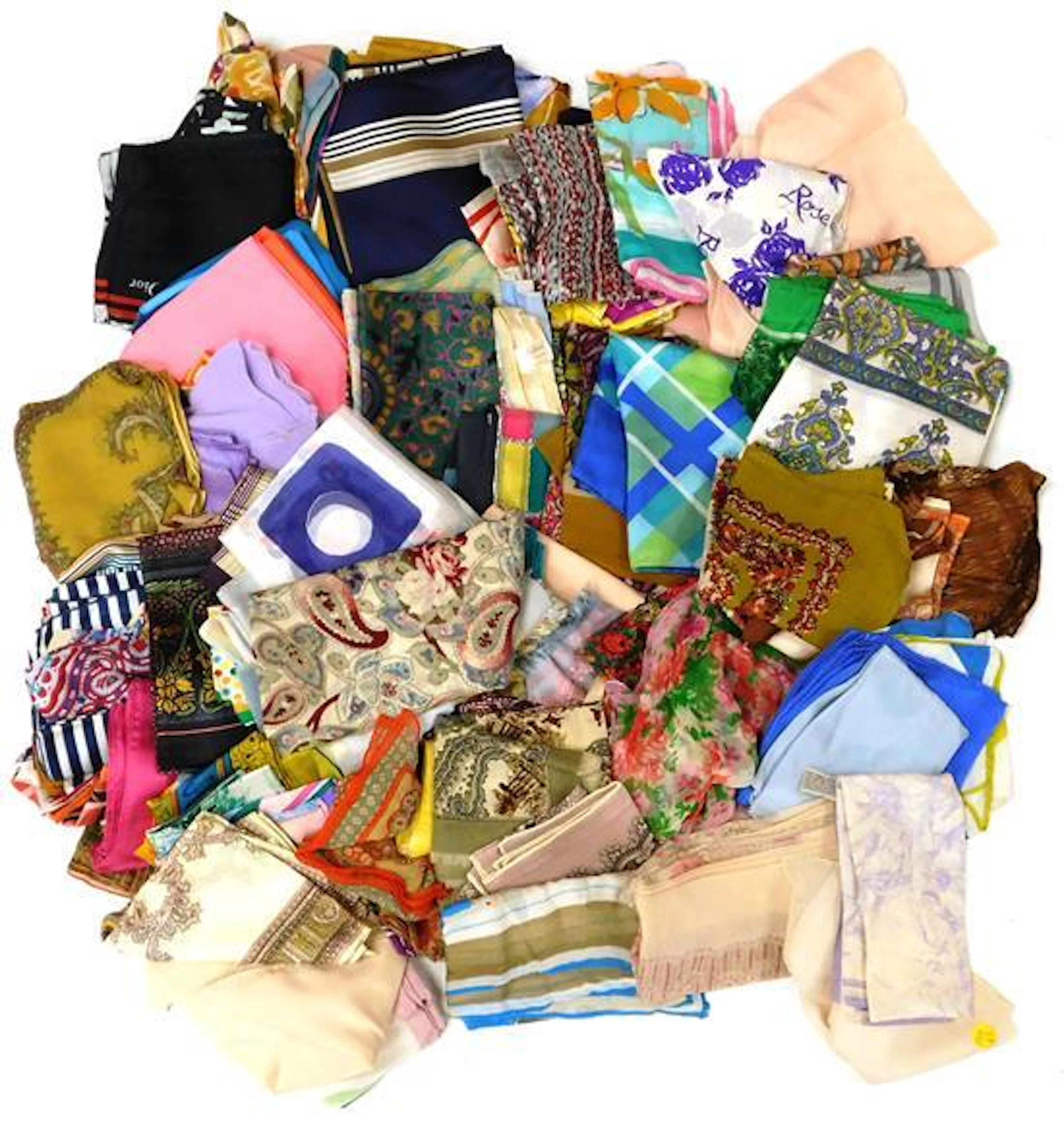 TEXTILES: Ladies' scarves including Christian Dior